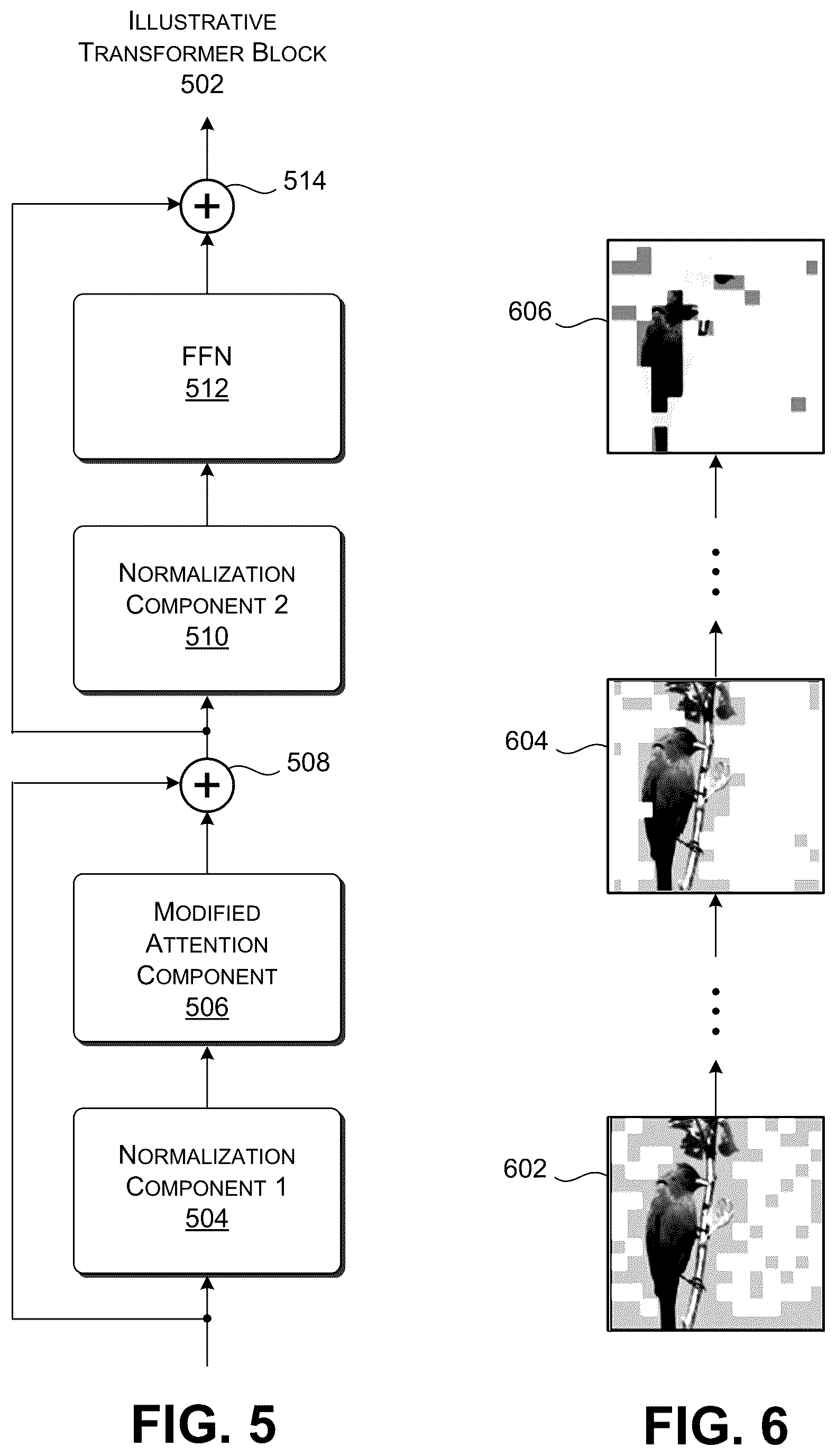 Patent US12306906 Figure 4 – Adaptive token sampling for efficient transformer