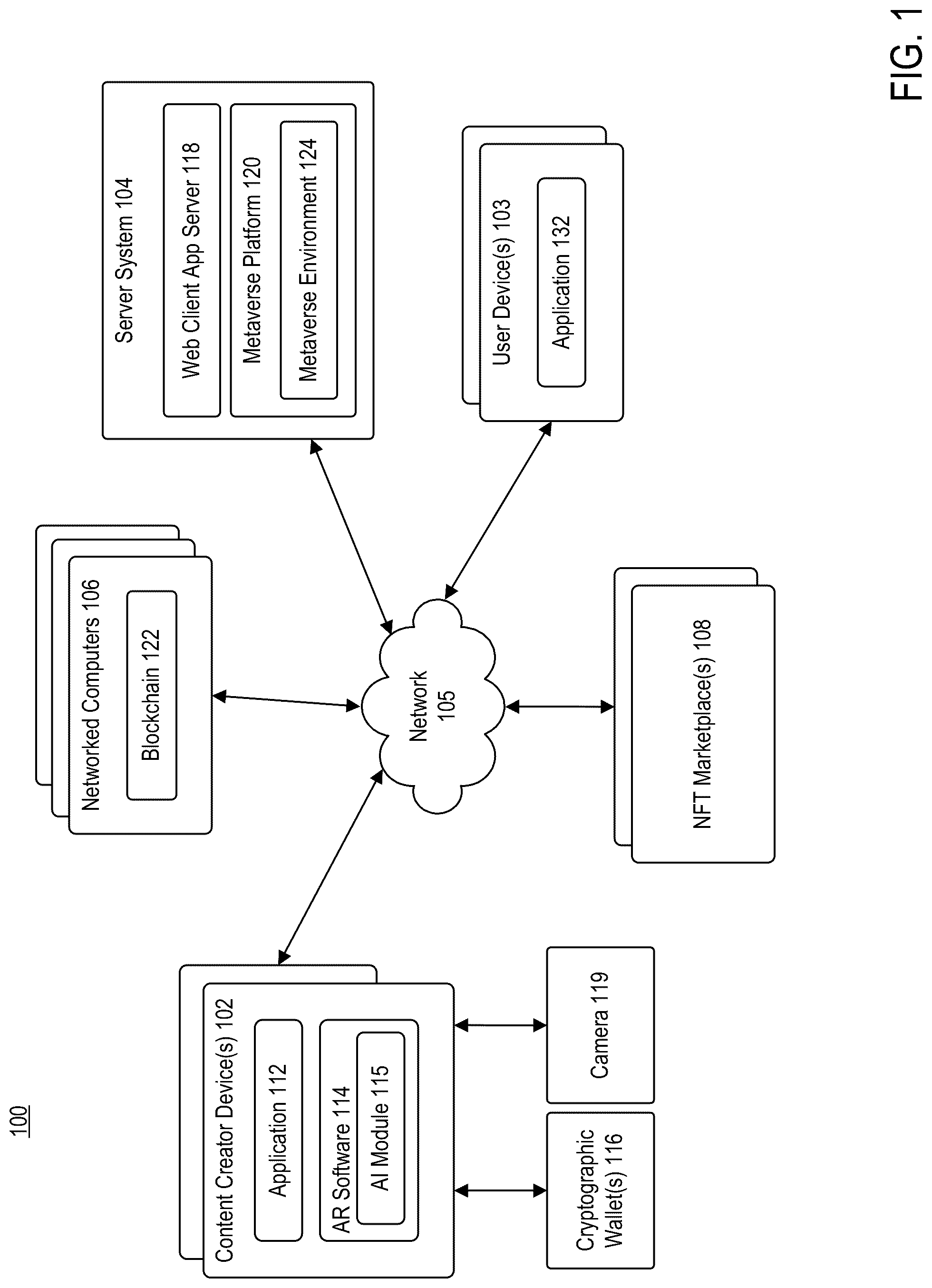 Patent US12306910 Figure 1 – System and method for markerless motion capture