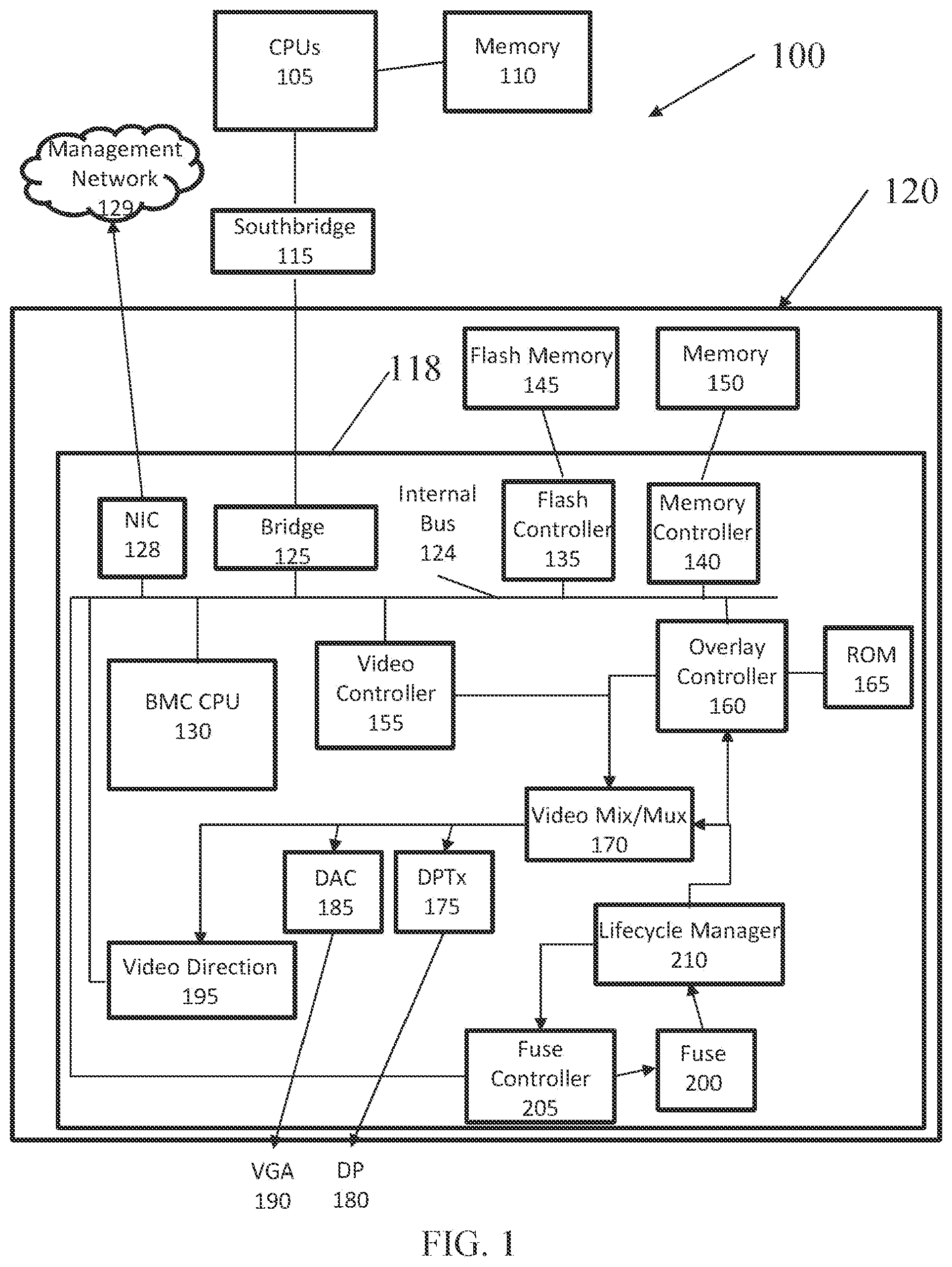 Patent US12306925 — Watermark for manufacturing authenticity — Figure 1