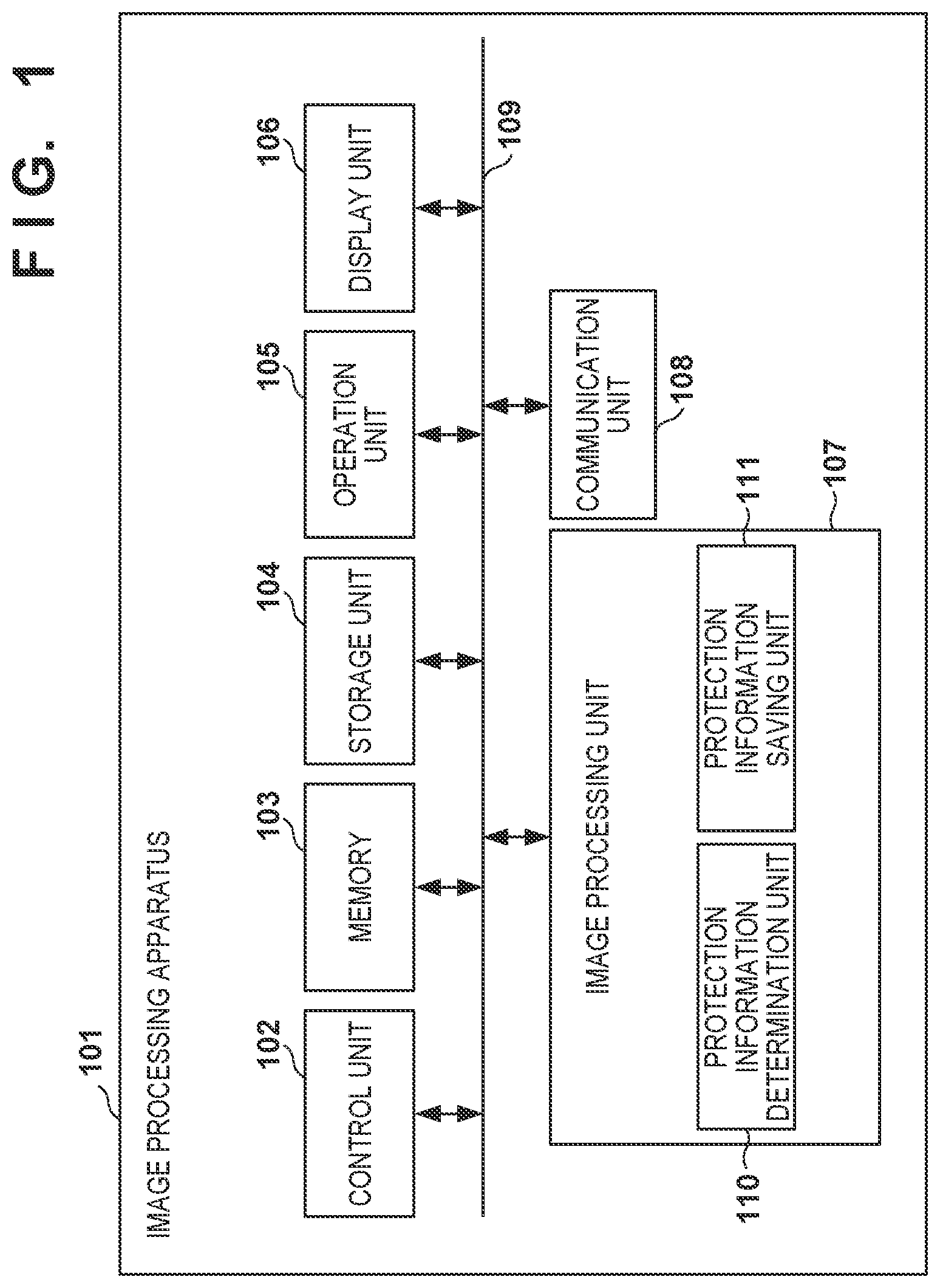 Patent US12306961 Figure 1 – Image processing apparatus and control method
