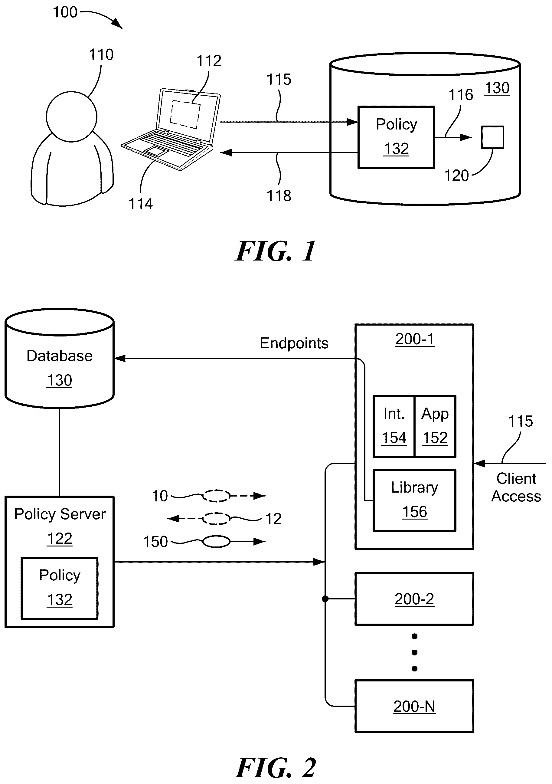 Patent US12306966 — Secure distribution of embedded policy — Figure 1