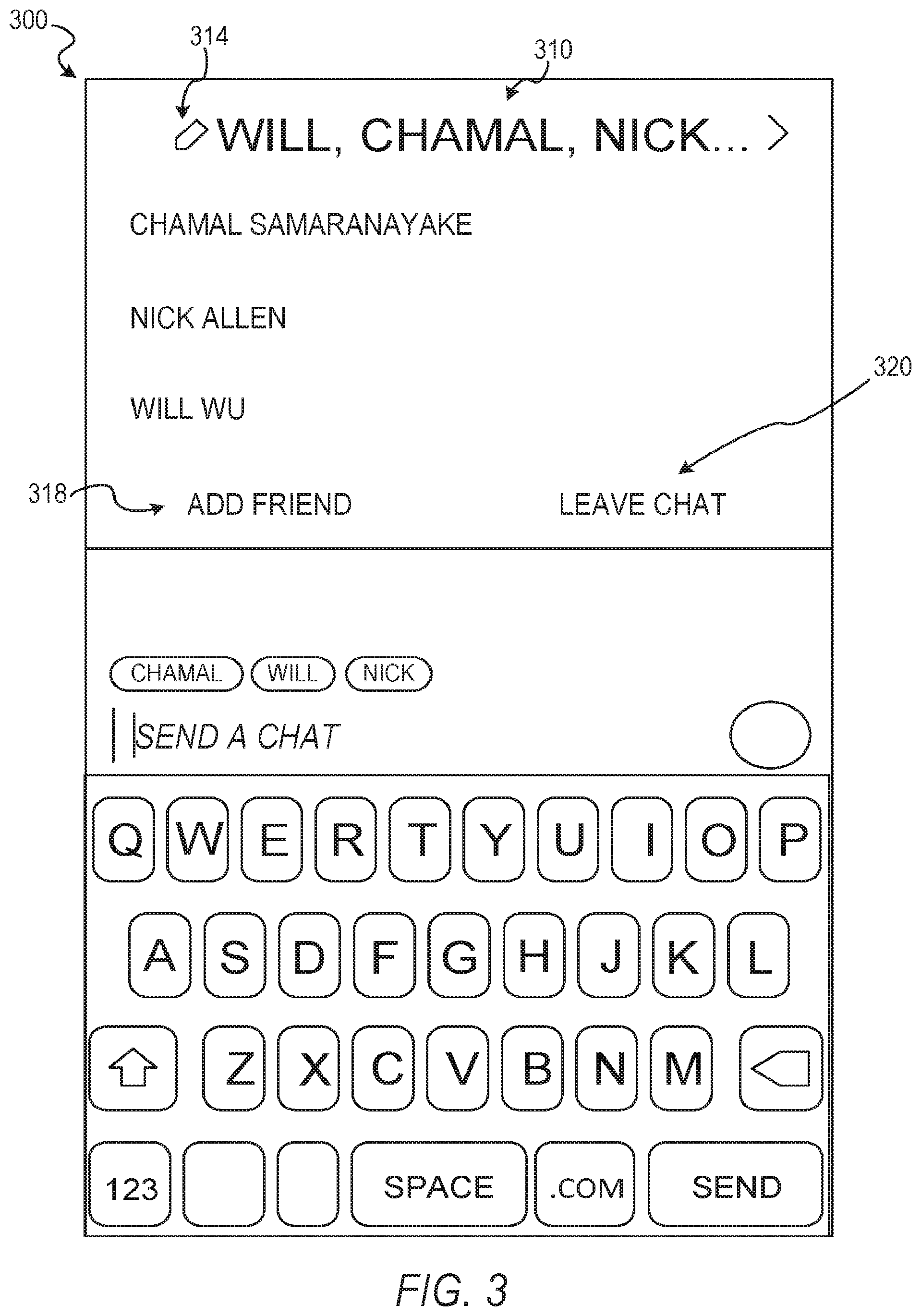 Patent US12306984 Figure 5 – Systems and methods for ephemeral group chat