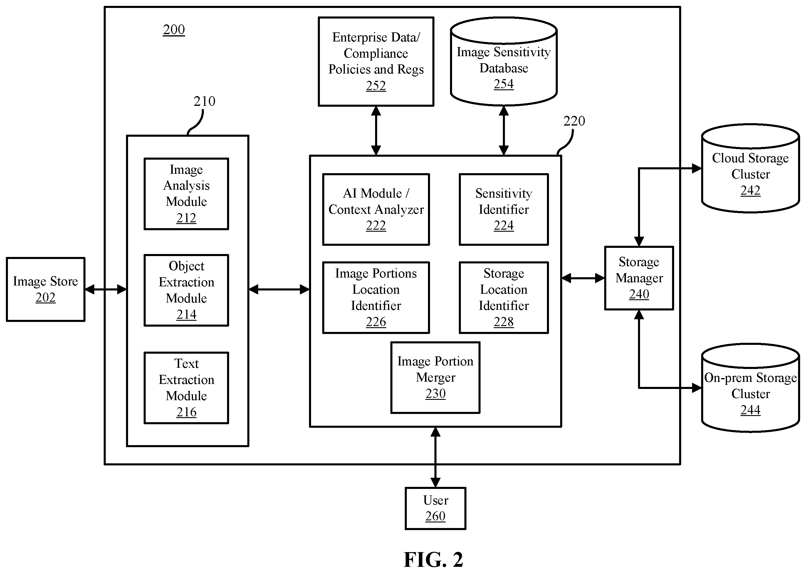Patent US12306988 Figure 2 – Image storage across distributed computing systems