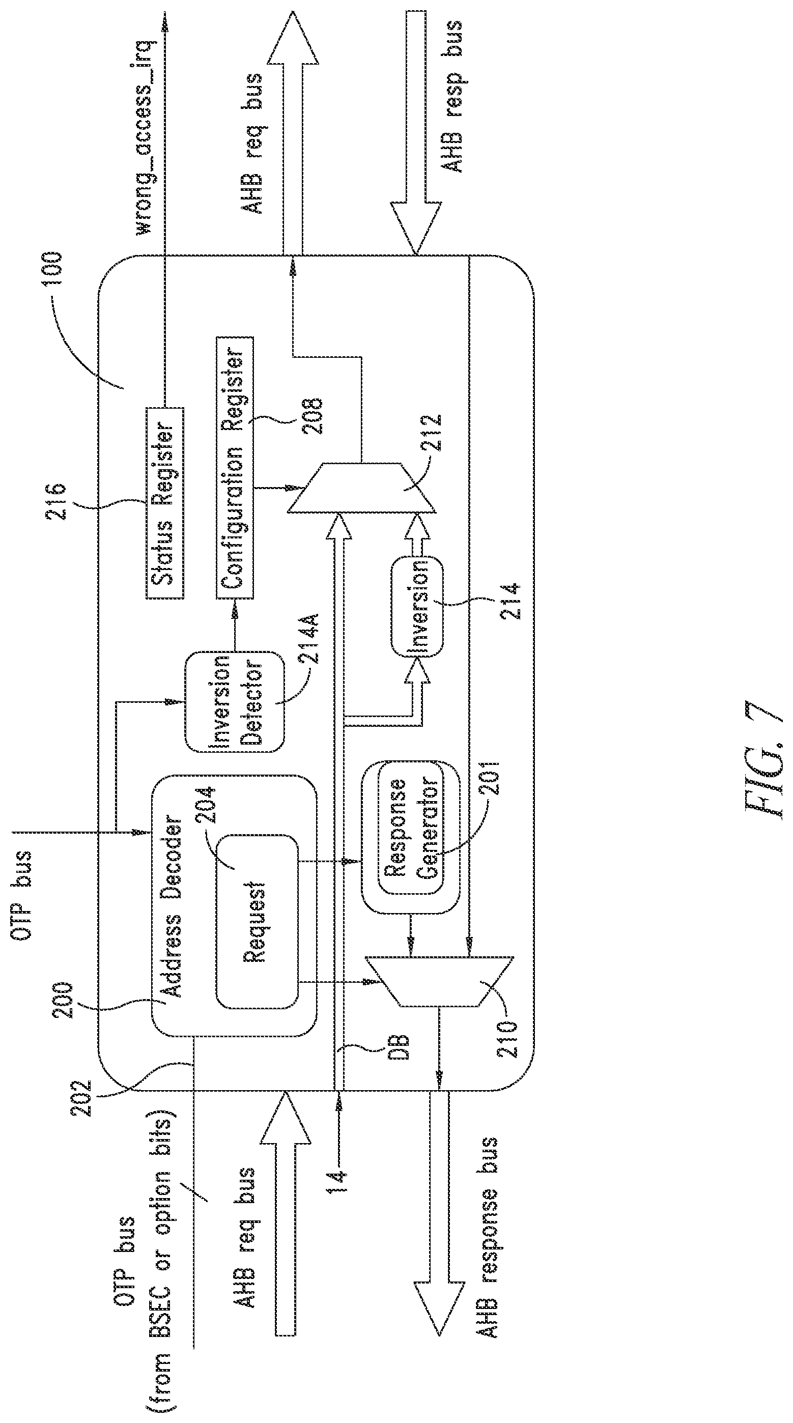 Patent US12307002 Figure 7 – Register shielding in semiconductor devices