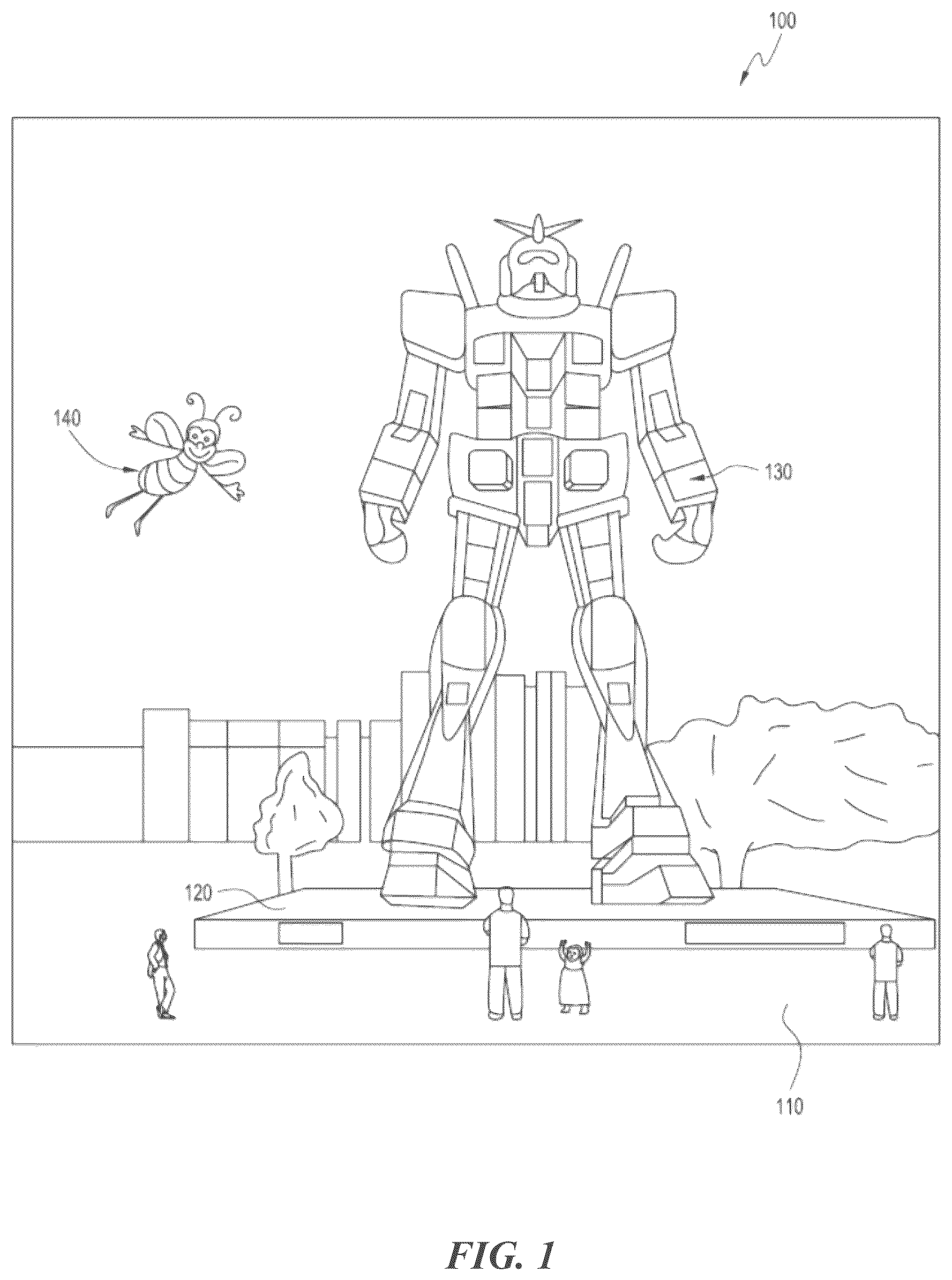 Patent US12307004 Figure 1 – Rendering location specific virtual content in any location