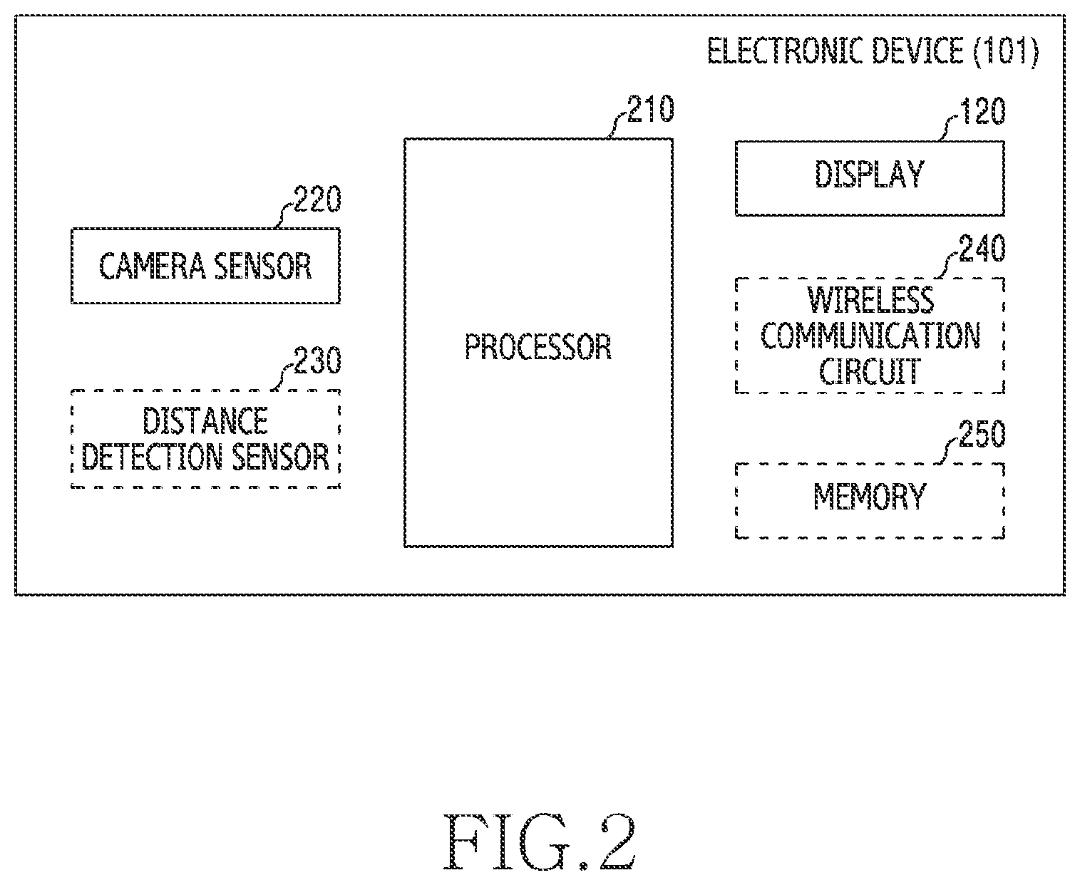 Patent US12307009 Figure 2 – Electronic device comprising display and method thereof