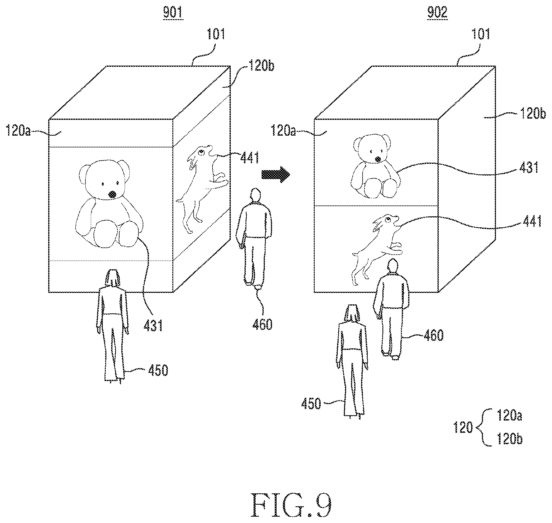 Patent US12307009 Figure 9 – Electronic device comprising display and method thereof