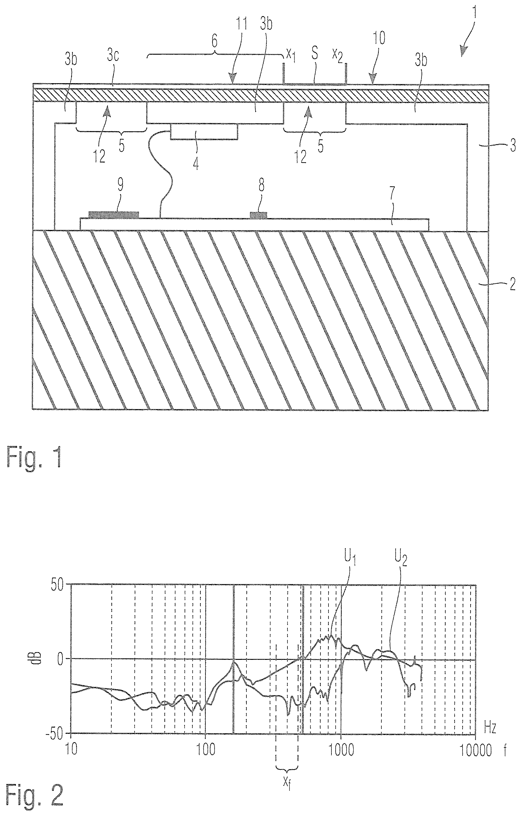 Patent US12307016 Figure 1 – Operating member with a haptic feedback that is limited in an improved manner to the actuation surface