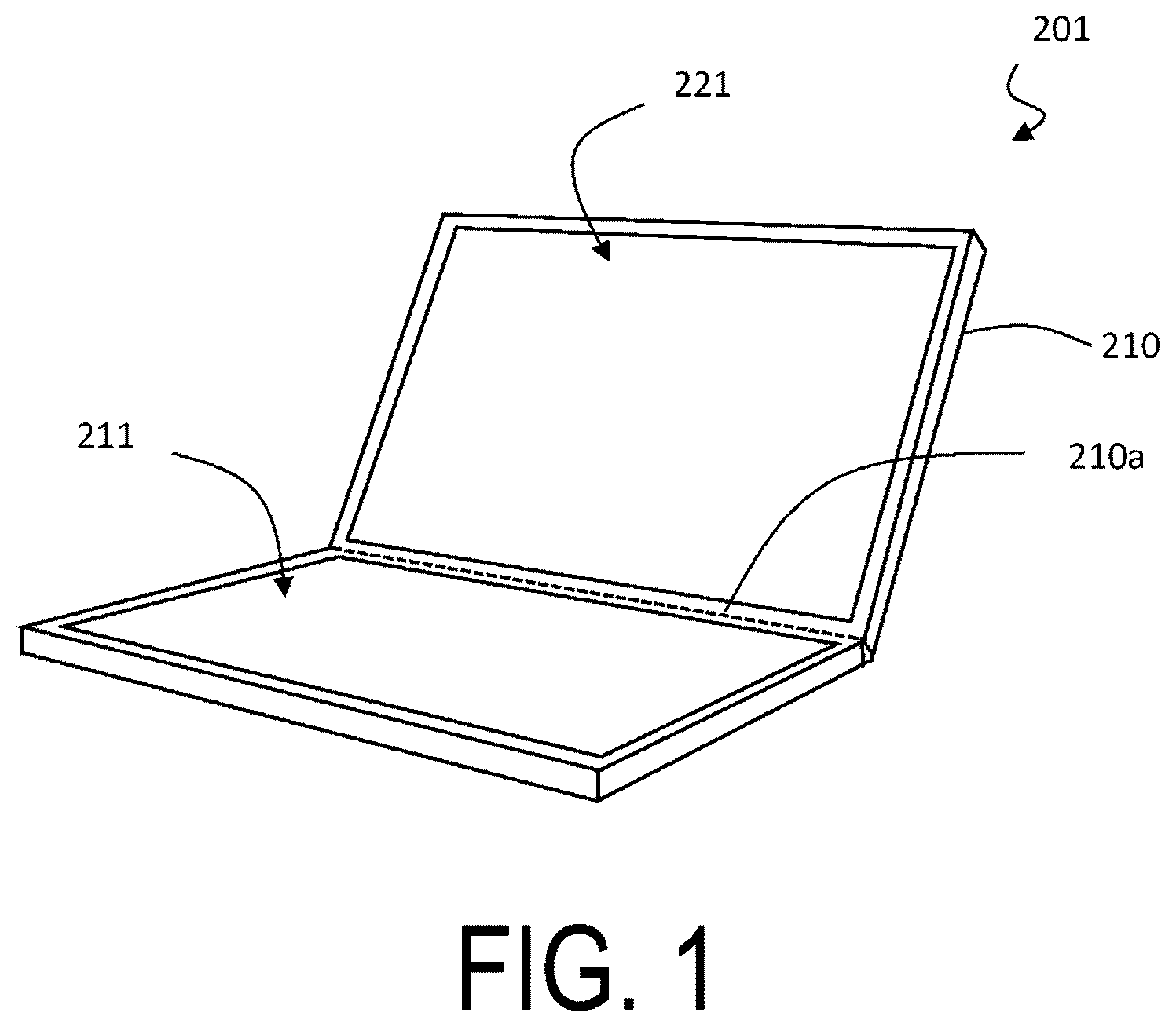 Patent US12307017 — Haptic touch panel display — Figure 1