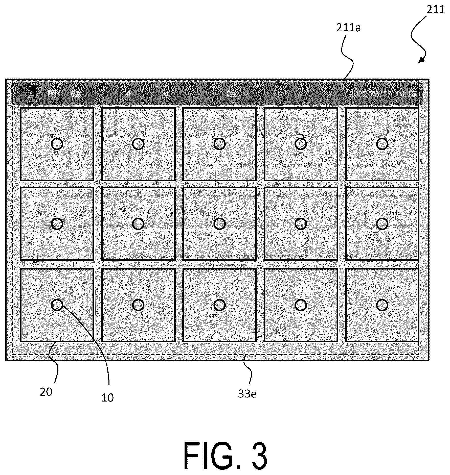 Patent US12307017 Figure 3 – Haptic touch panel display