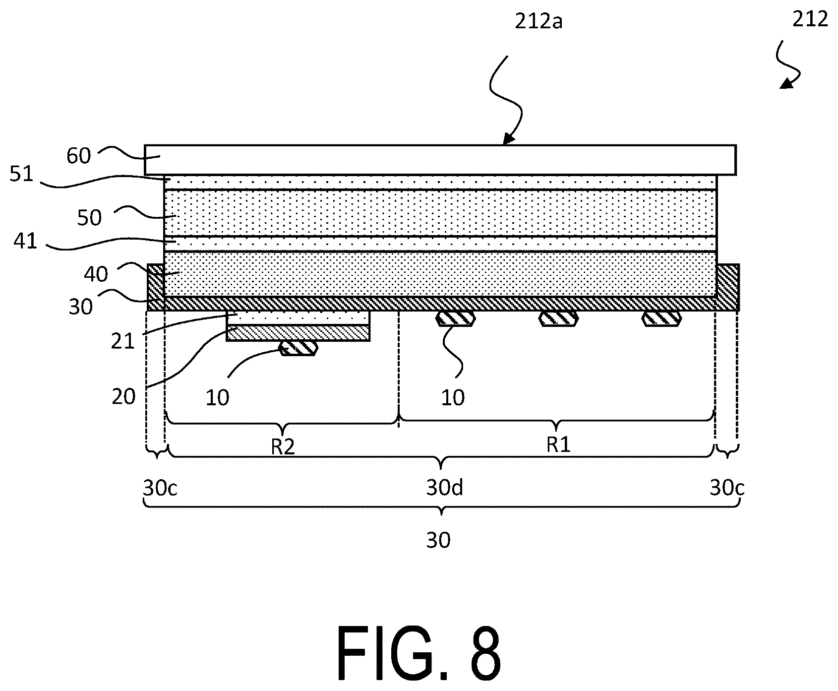 Patent US12307017 Figure 8 – Haptic touch panel display