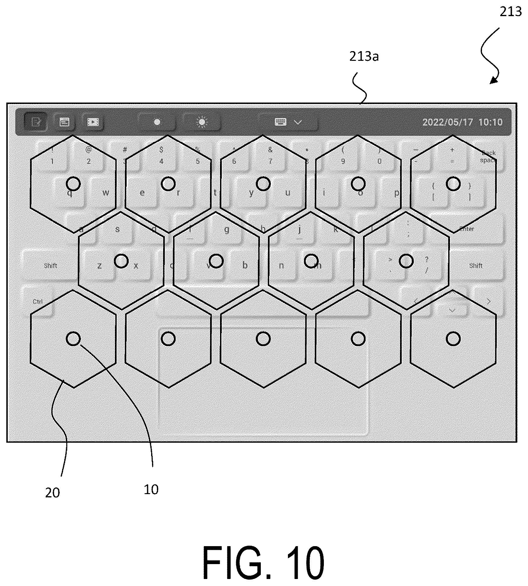 Patent US12307017 Figure 10 – Haptic touch panel display