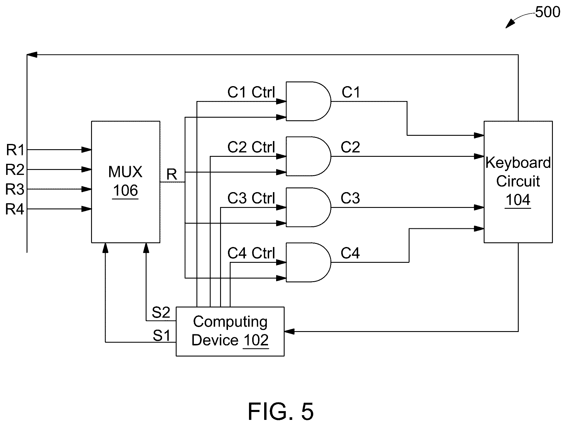 Patent US12307022 Figure 6 – Method and system for automating keyboards for device testing