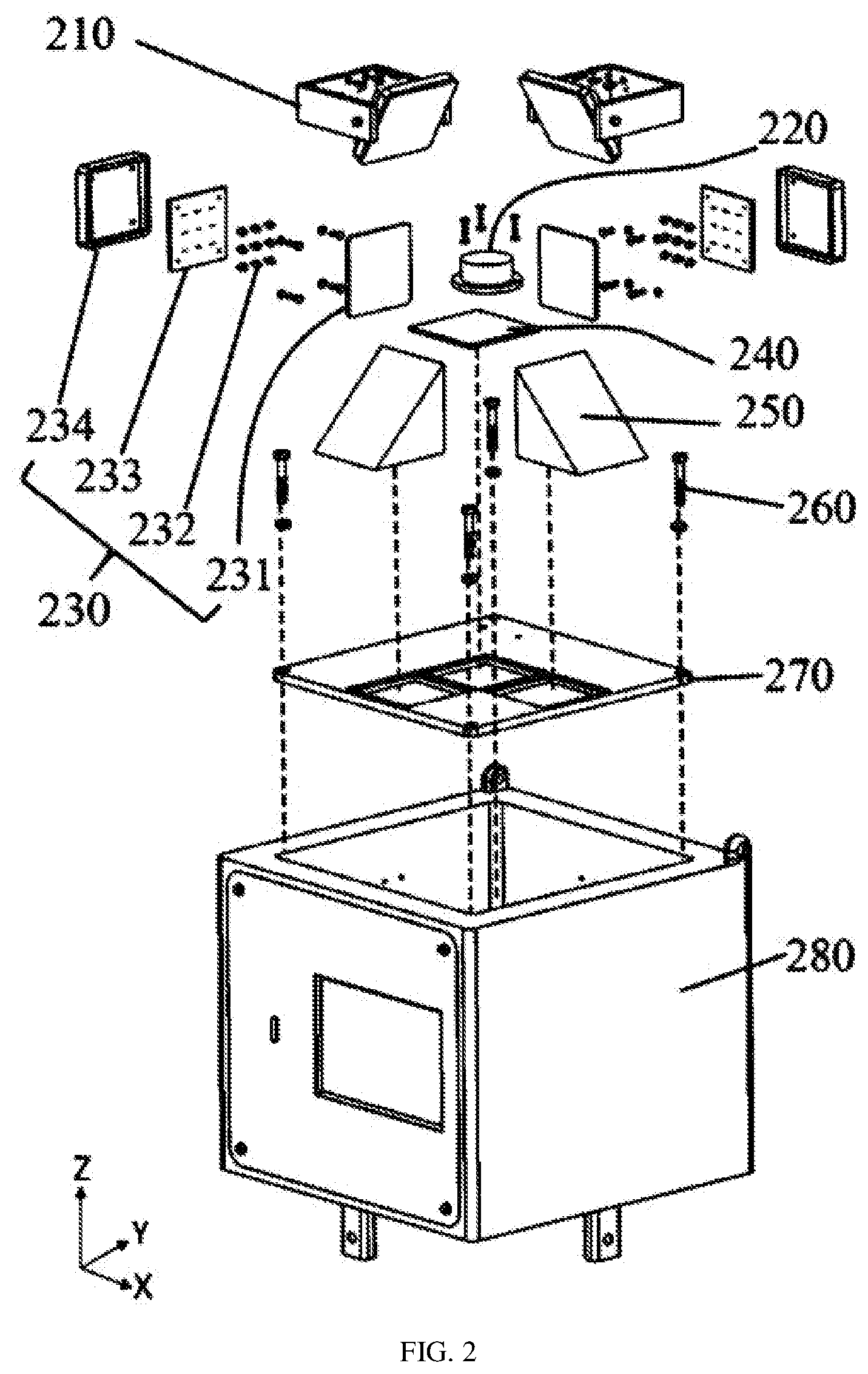 Patent US12307026 Figure 2 – Multi-view fast photographing device for horny jaws of cephalopods