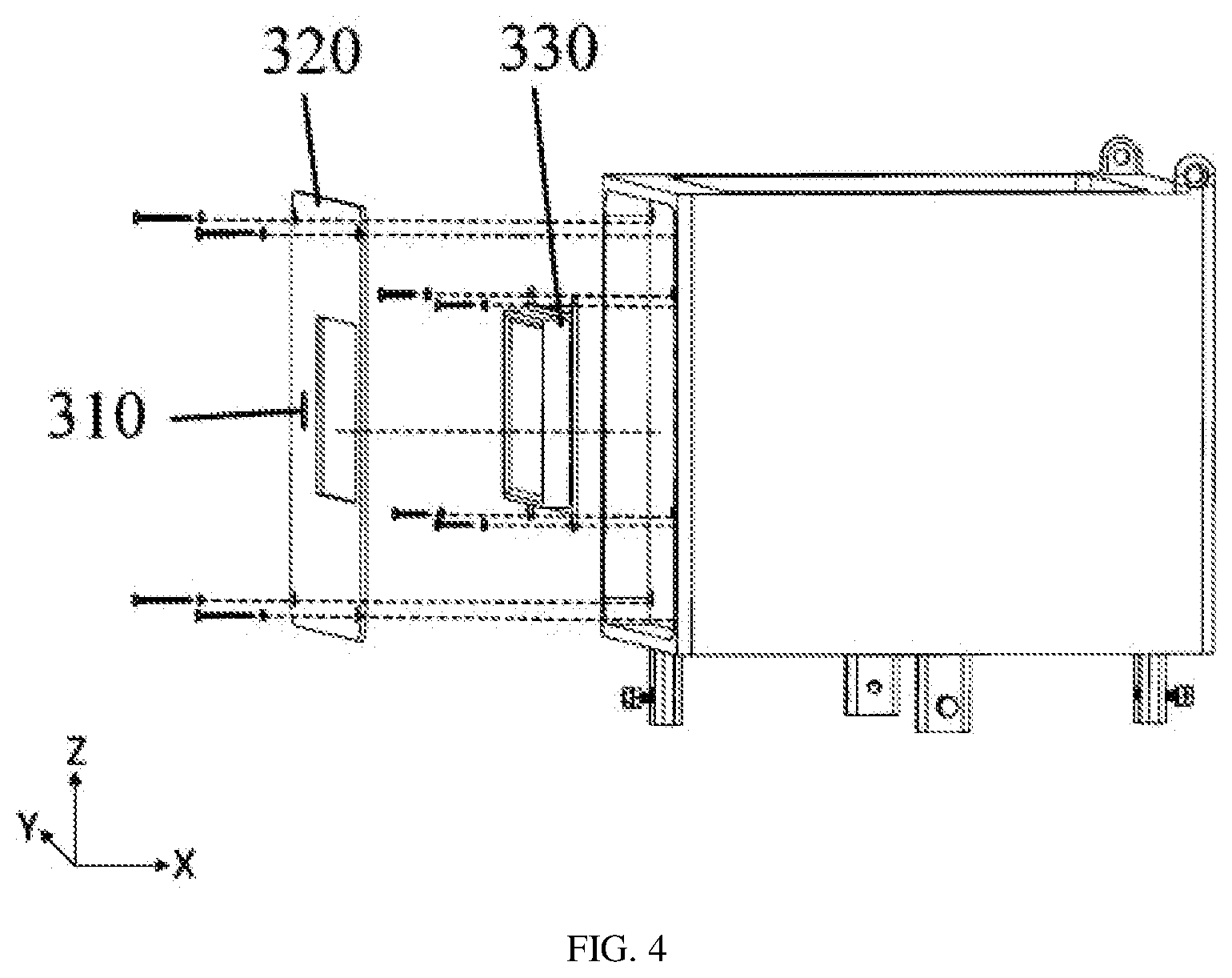 Patent US12307026 Figure 4 – Multi-view fast photographing device for horny jaws of cephalopods