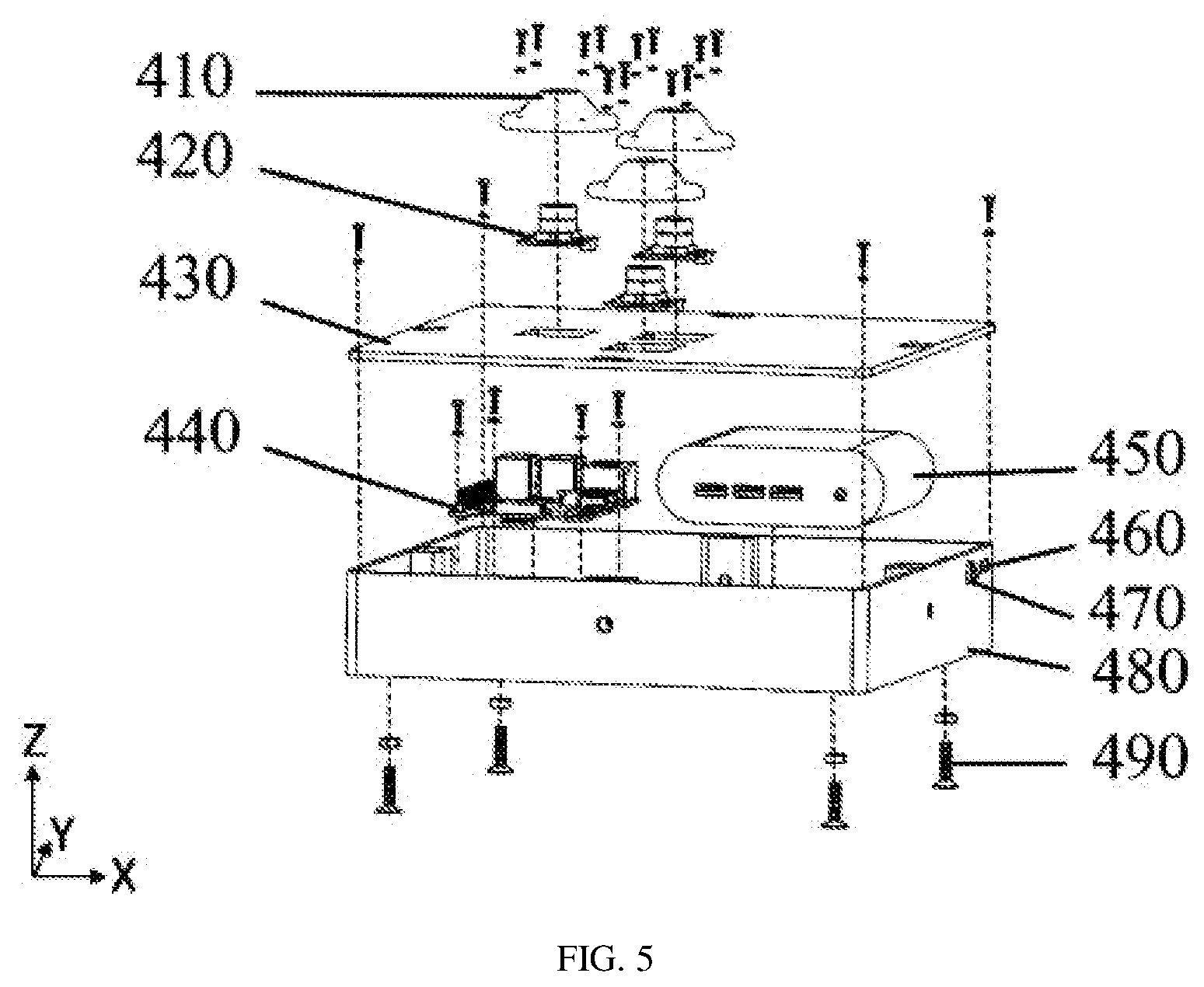 Patent US12307026 Figure 5 – Multi-view fast photographing device for horny jaws of cephalopods