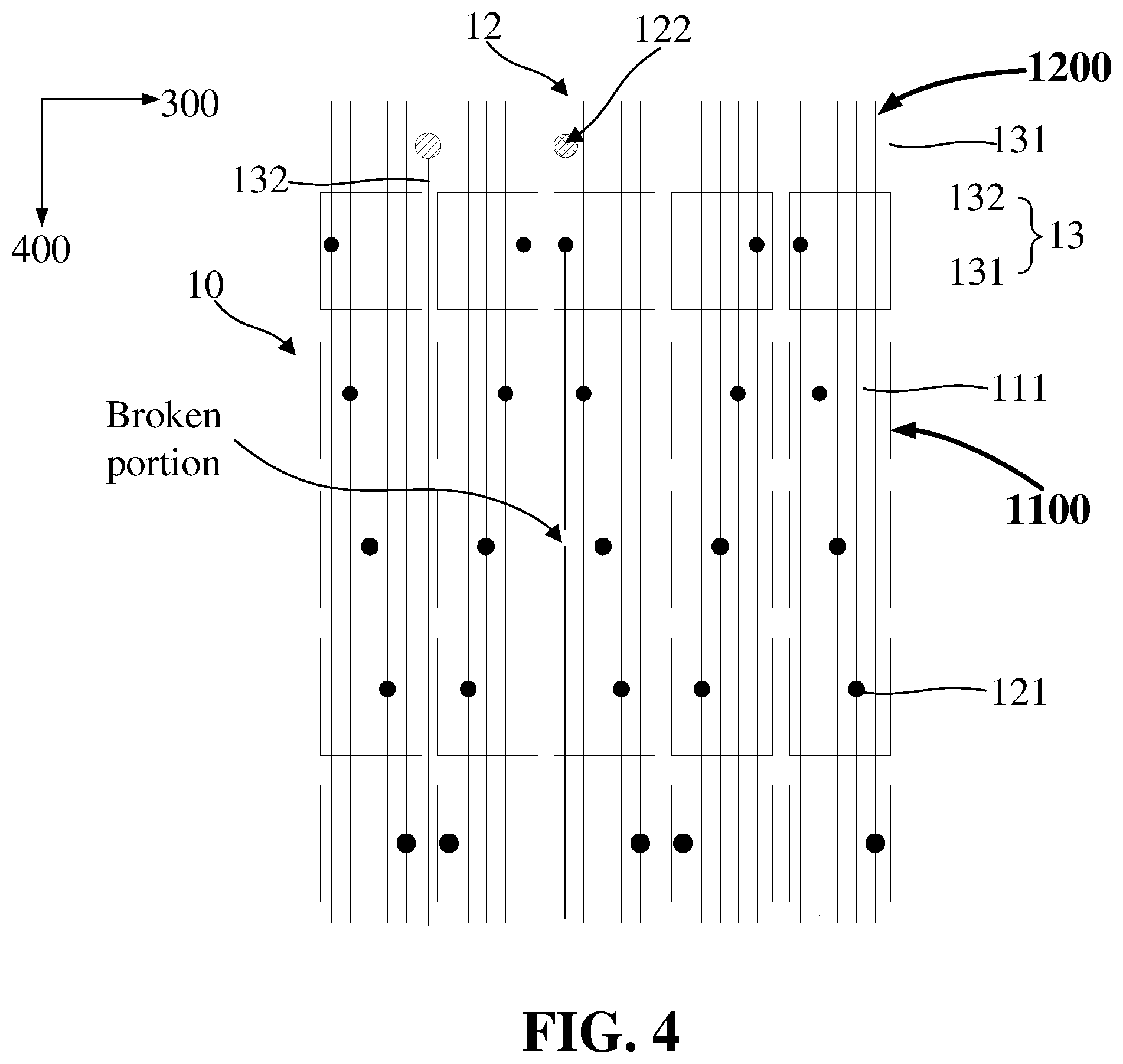 Patent US12307032 Figure 4 – Touch display panel and display device