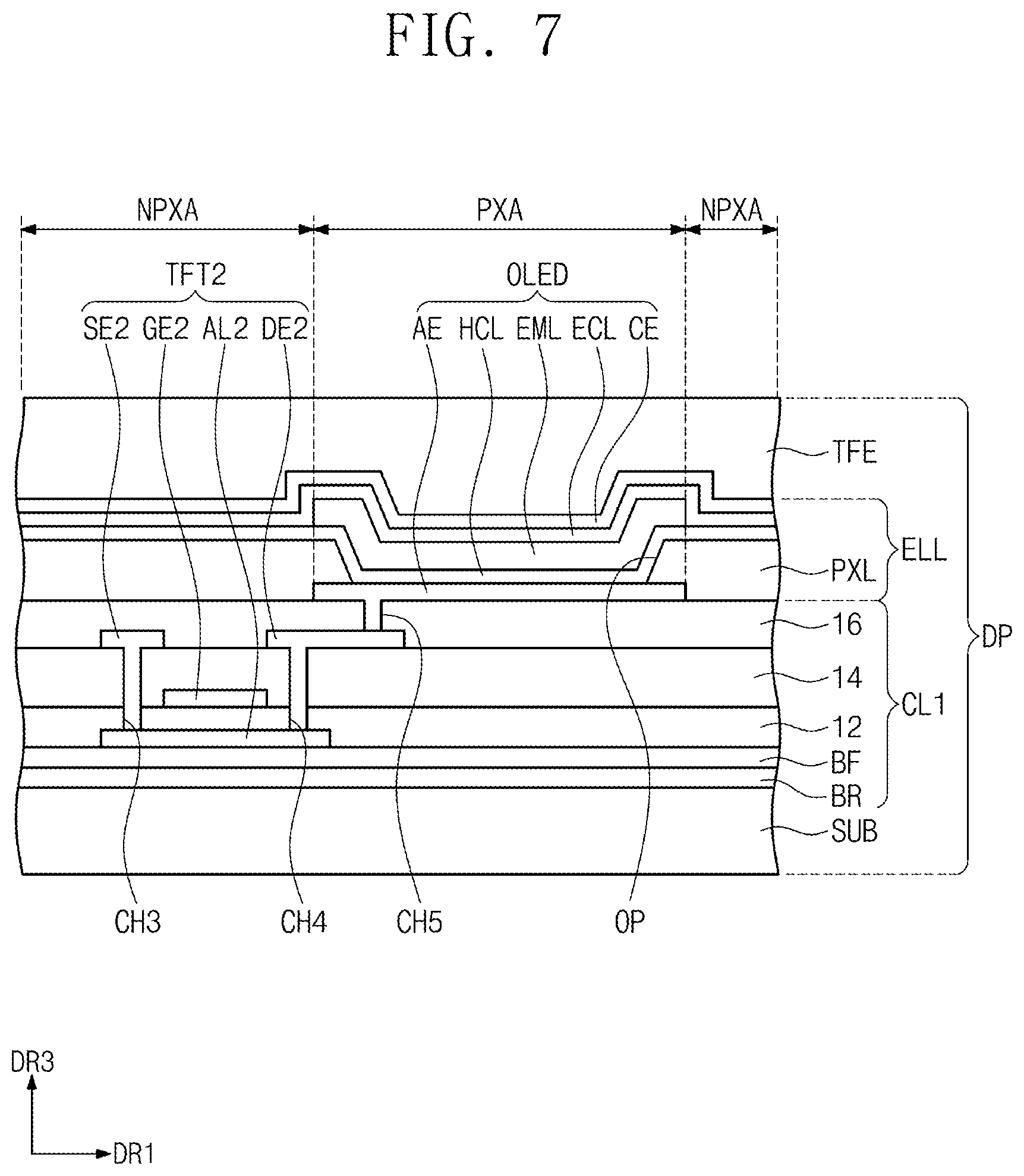 Patent US12307035 Figure 9 – Foldable display device