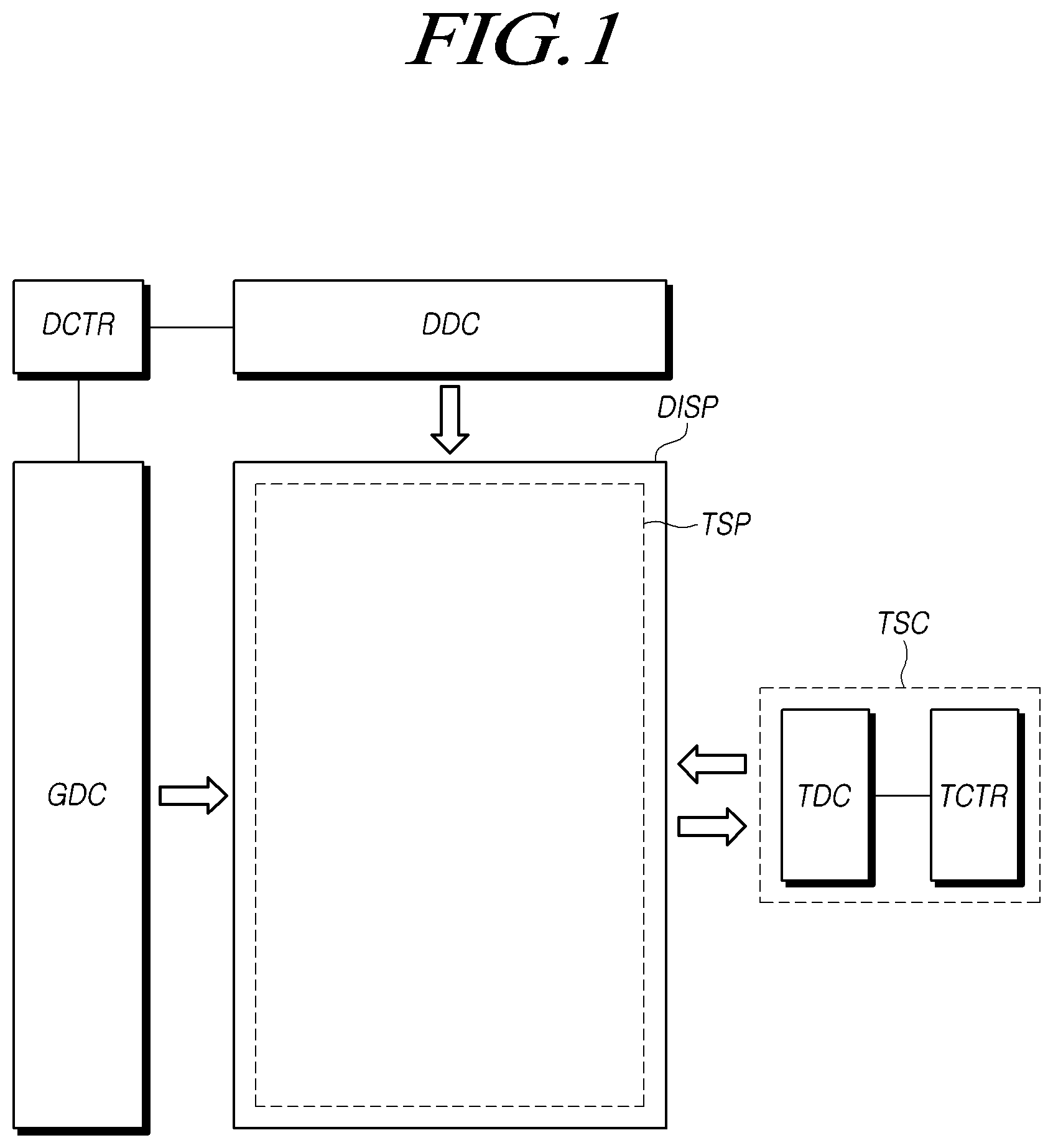 Patent US12307036 Figure 1 – Display device