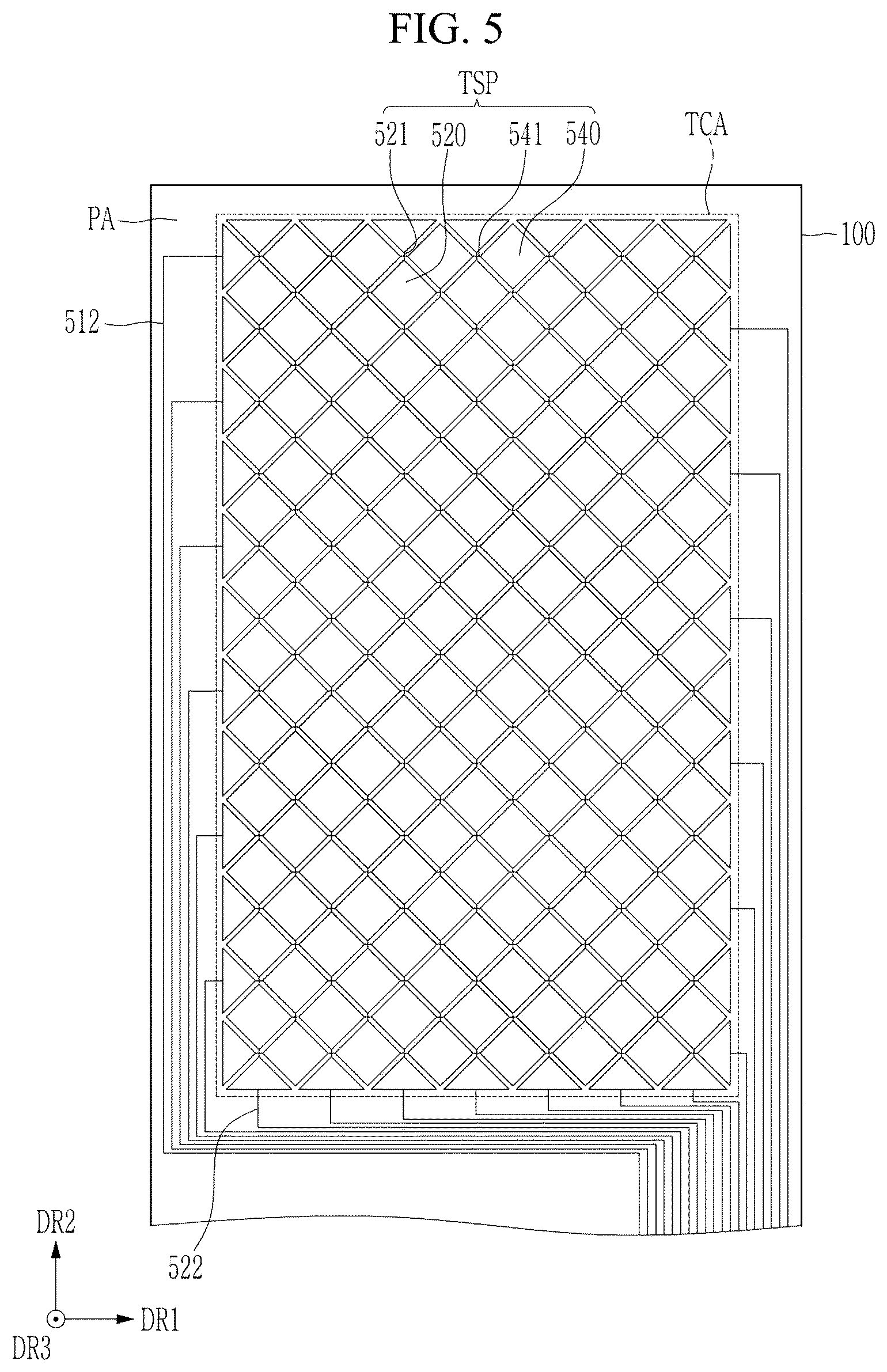 Patent US12307037 Figure 5 – Display device