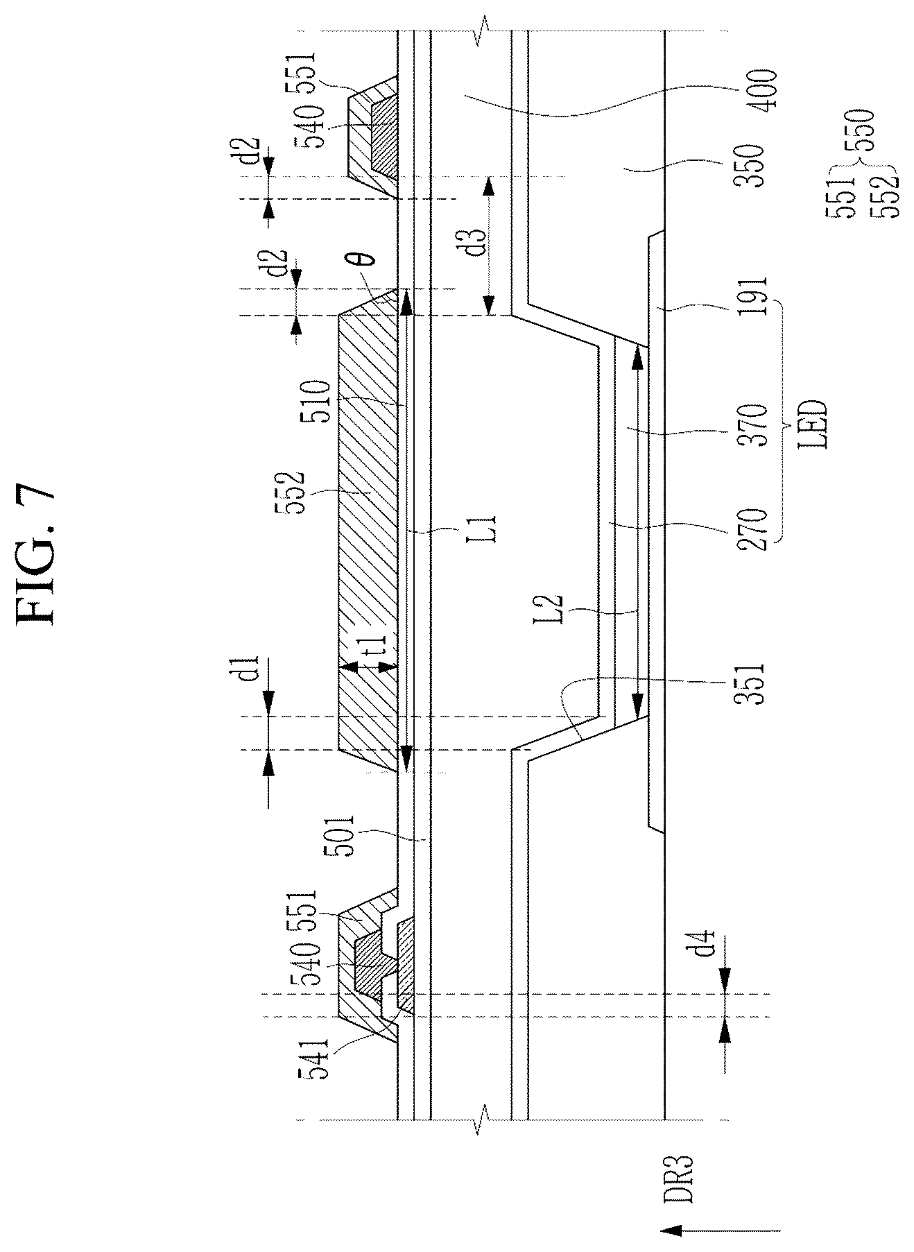 Patent US12307037 Figure 7 – Display device