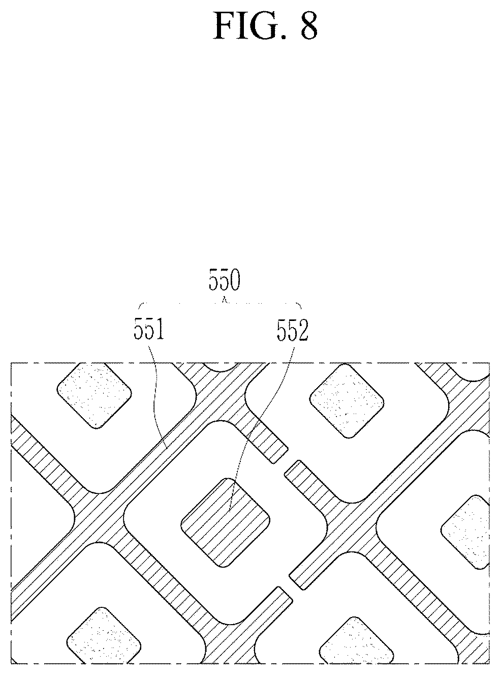 Patent US12307037 Figure 8 – Display device