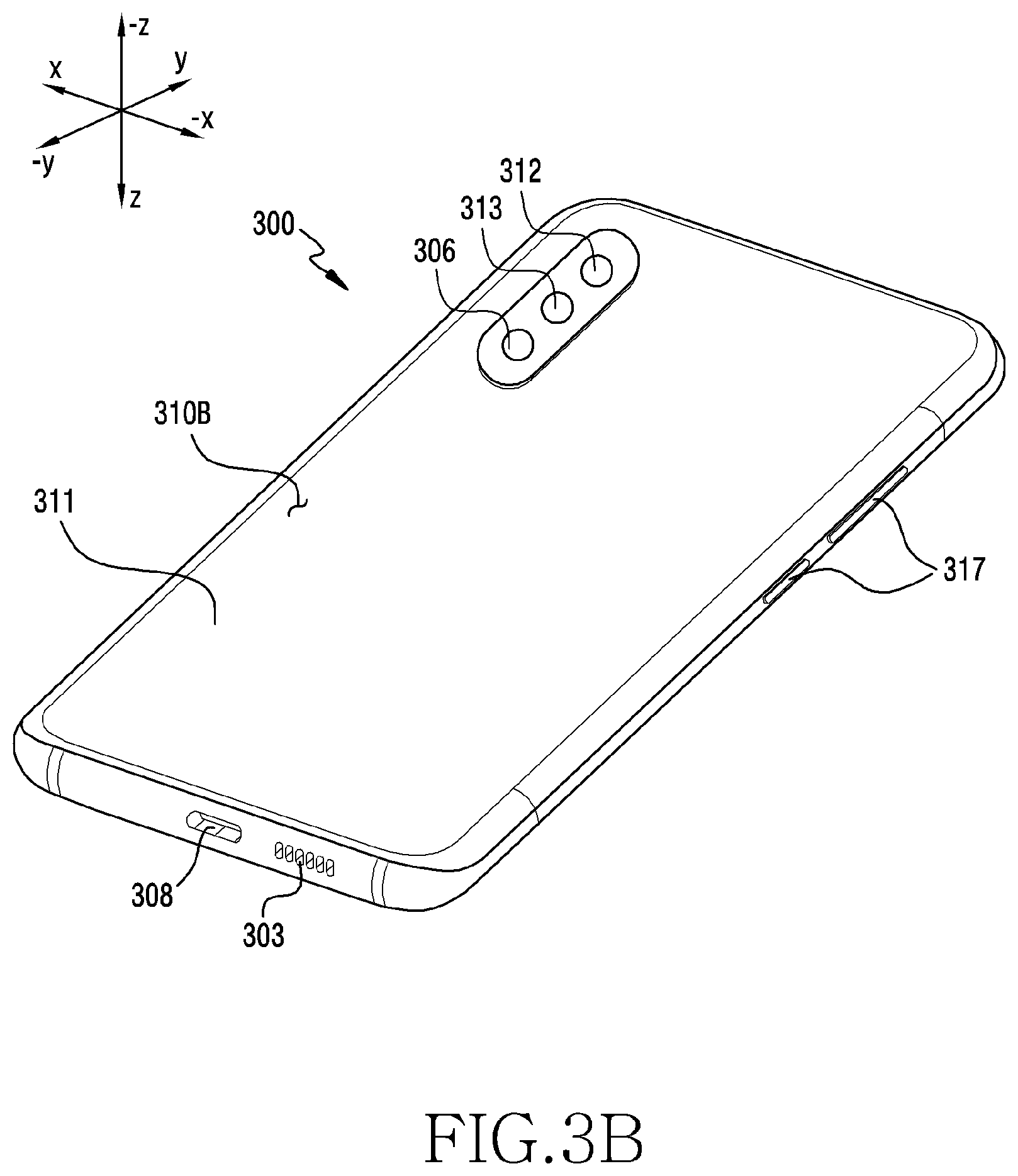 Patent US12307039 Figure 4 – Electronic device including force sensors disposed on same layer and method for controlling same
