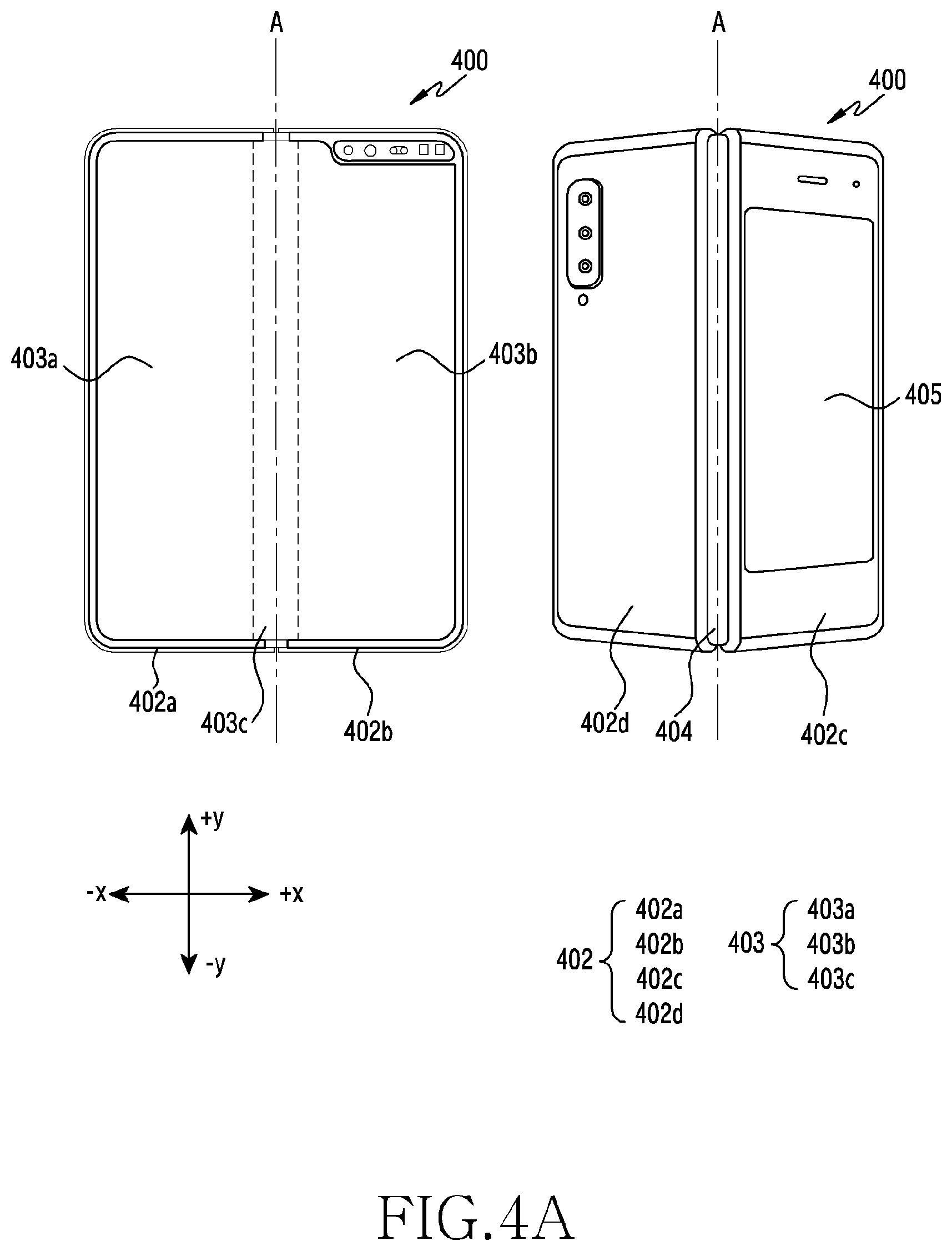 Patent US12307039 Figure 6 – Electronic device including force sensors disposed on same layer and method for controlling same