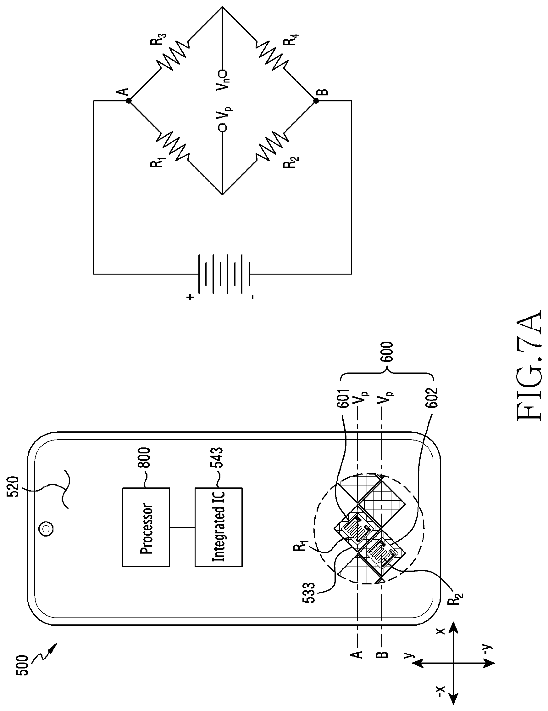 Patent US12307039 Figure 14 – Electronic device including force sensors disposed on same layer and method for controlling same