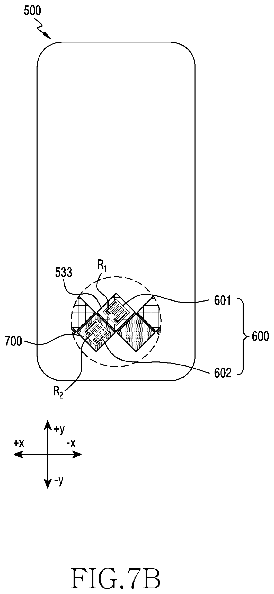 Patent US12307039 Figure 15 – Electronic device including force sensors disposed on same layer and method for controlling same