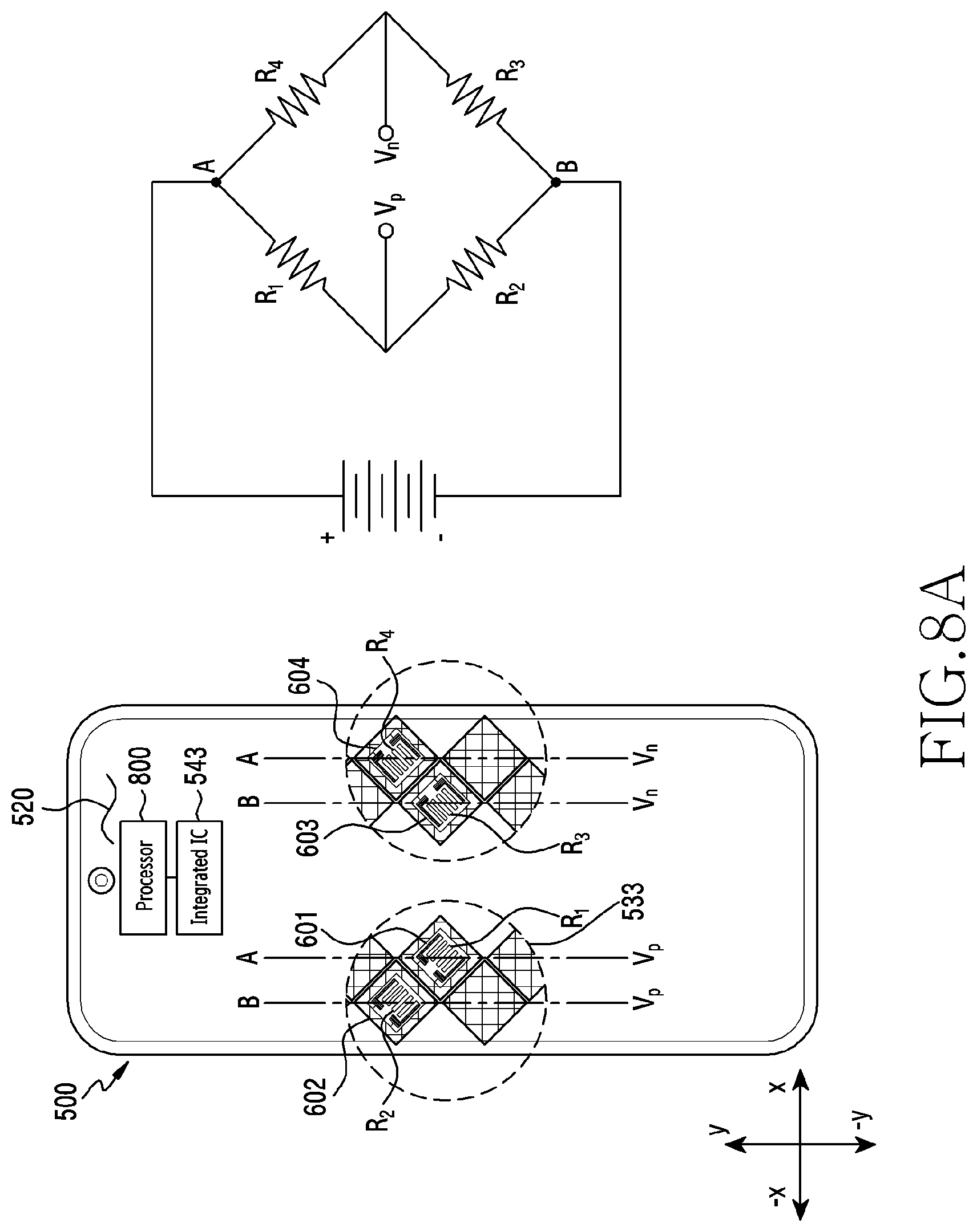 Patent US12307039 Figure 16 – Electronic device including force sensors disposed on same layer and method for controlling same