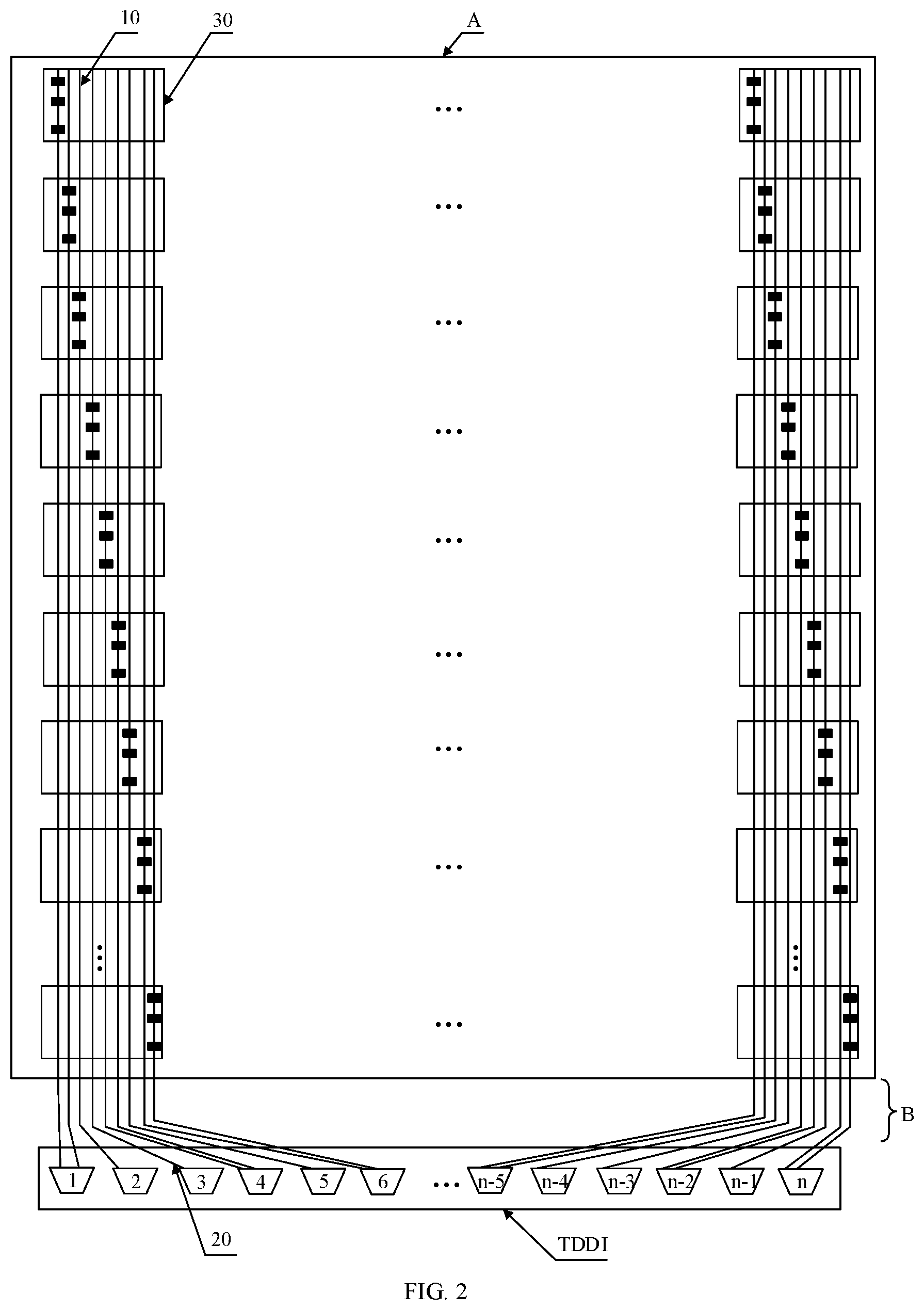 Patent US12307040 Figure 2 – Touch display substrate, integrated circuit chip and display device