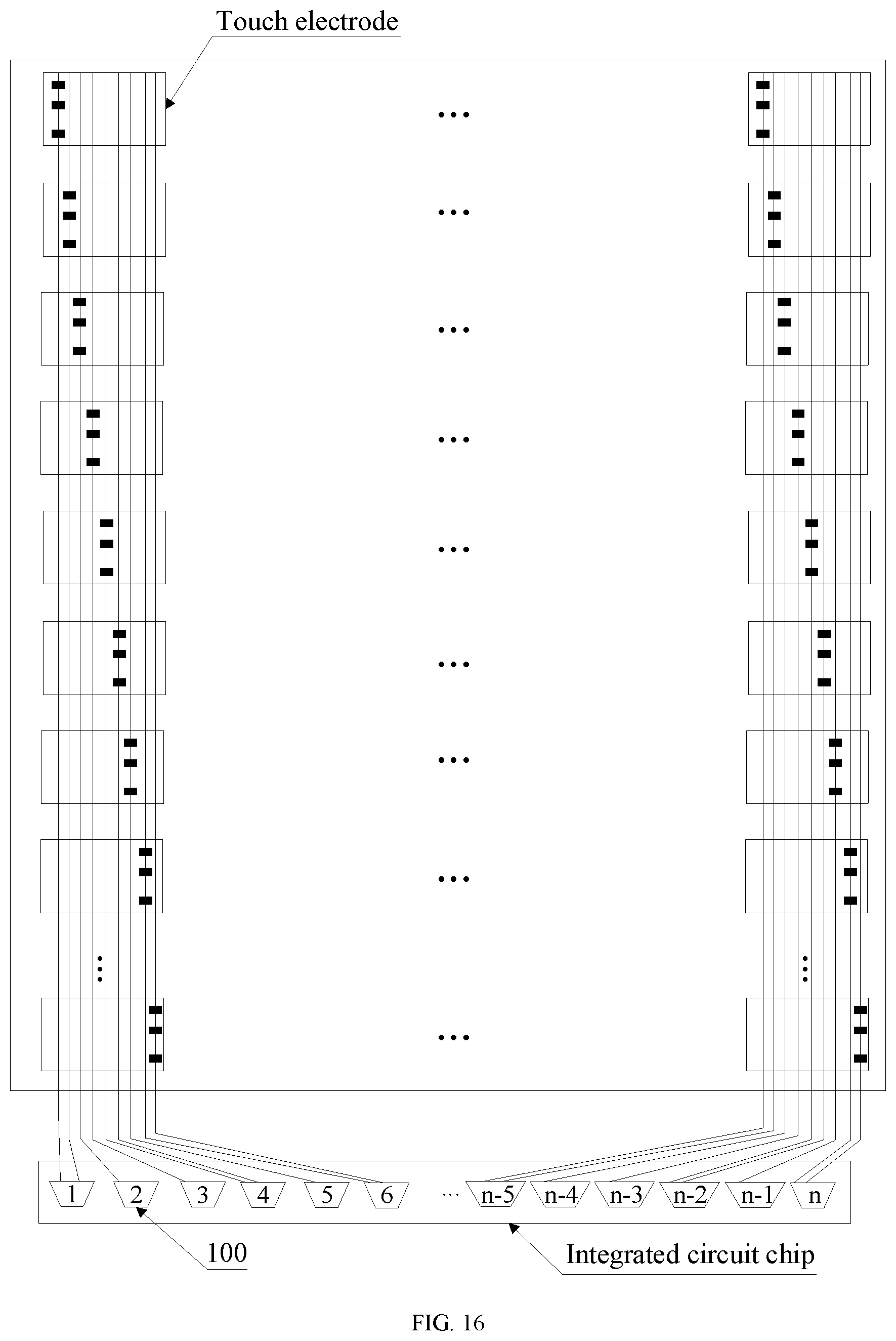 Patent US12307040 Figure 11 – Touch display substrate, integrated circuit chip and display device