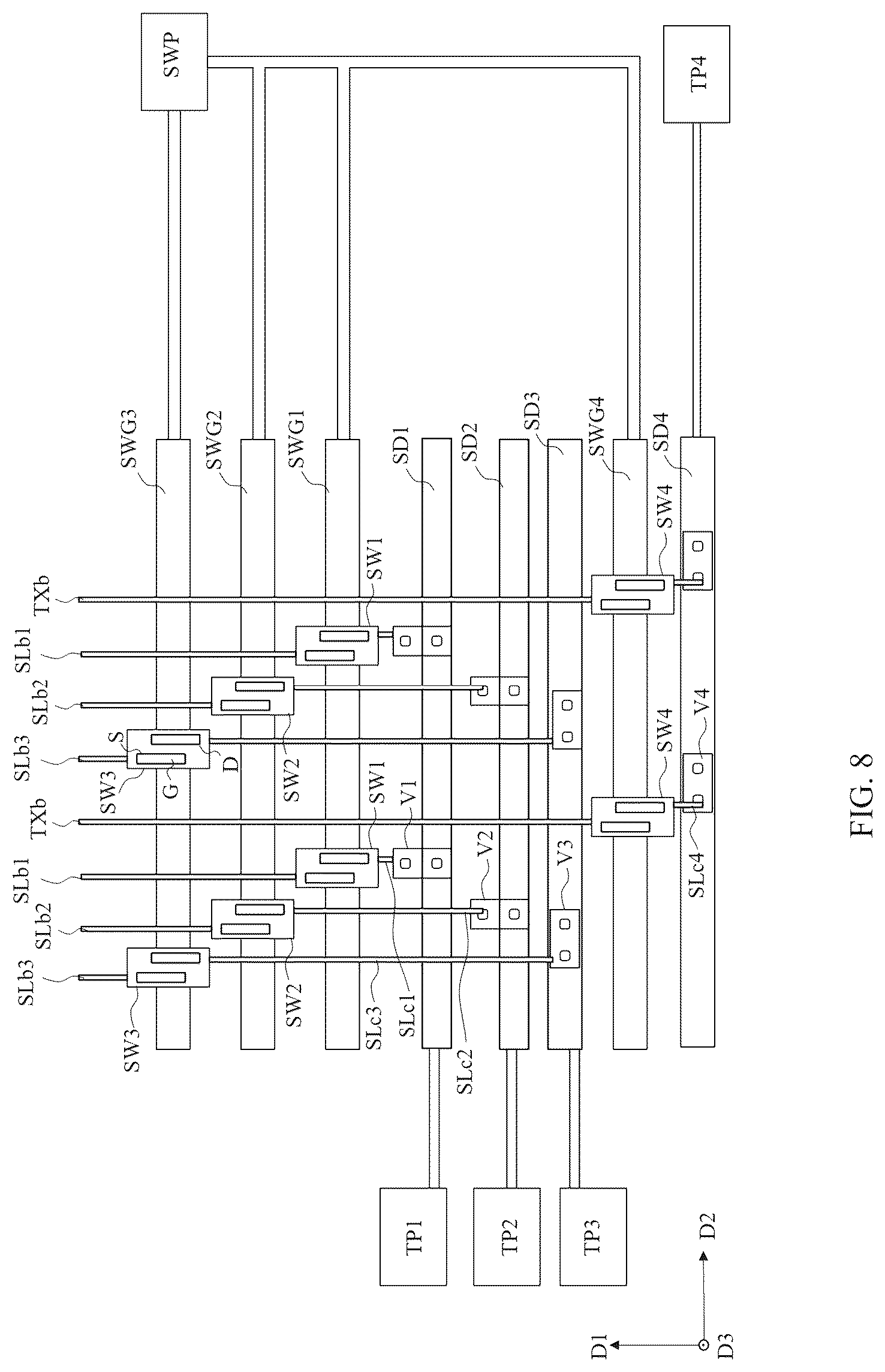 Patent US12307042 Figure 13 – Touch display device