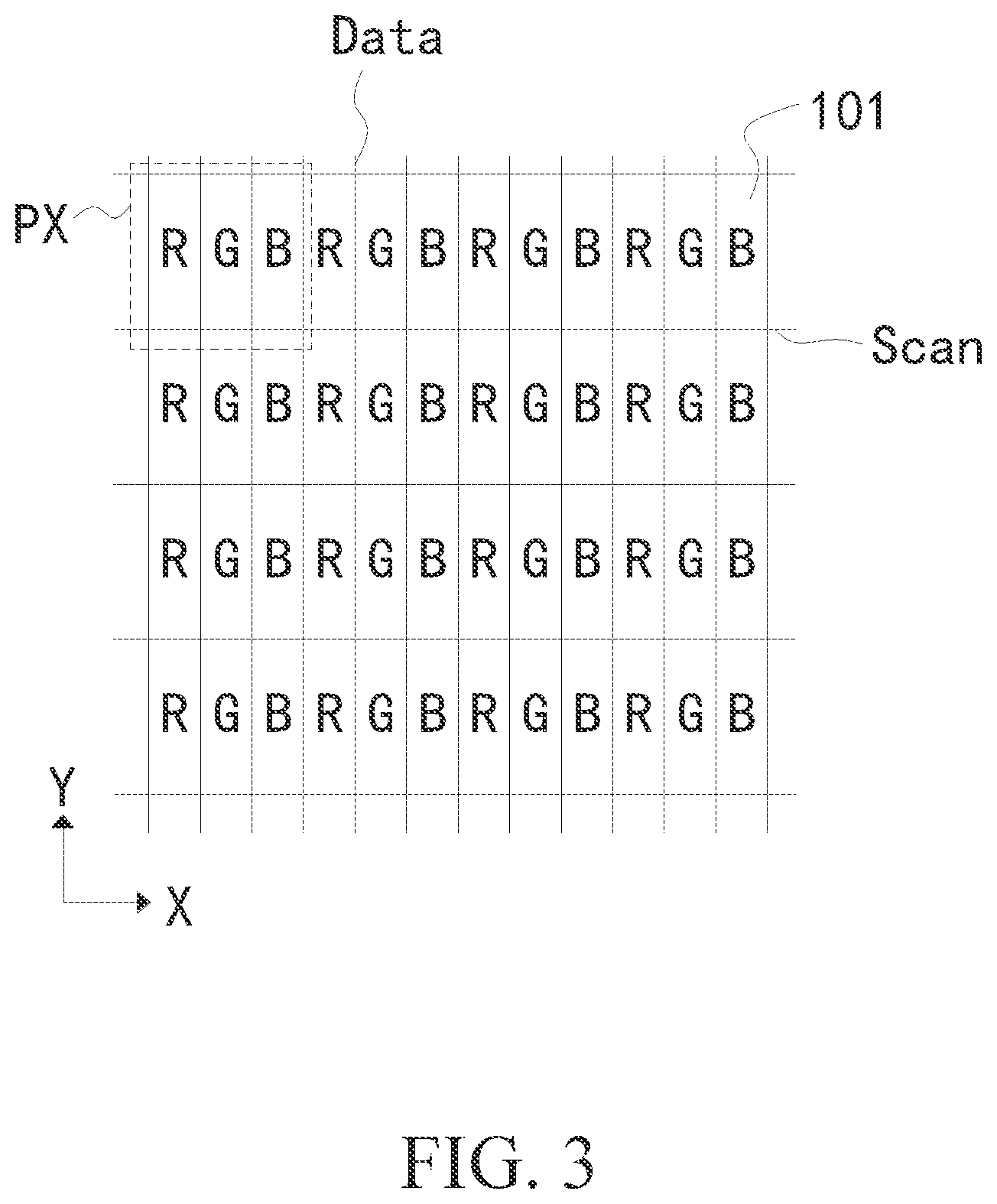 Patent US12307043 Figure 3 – Touch display panel