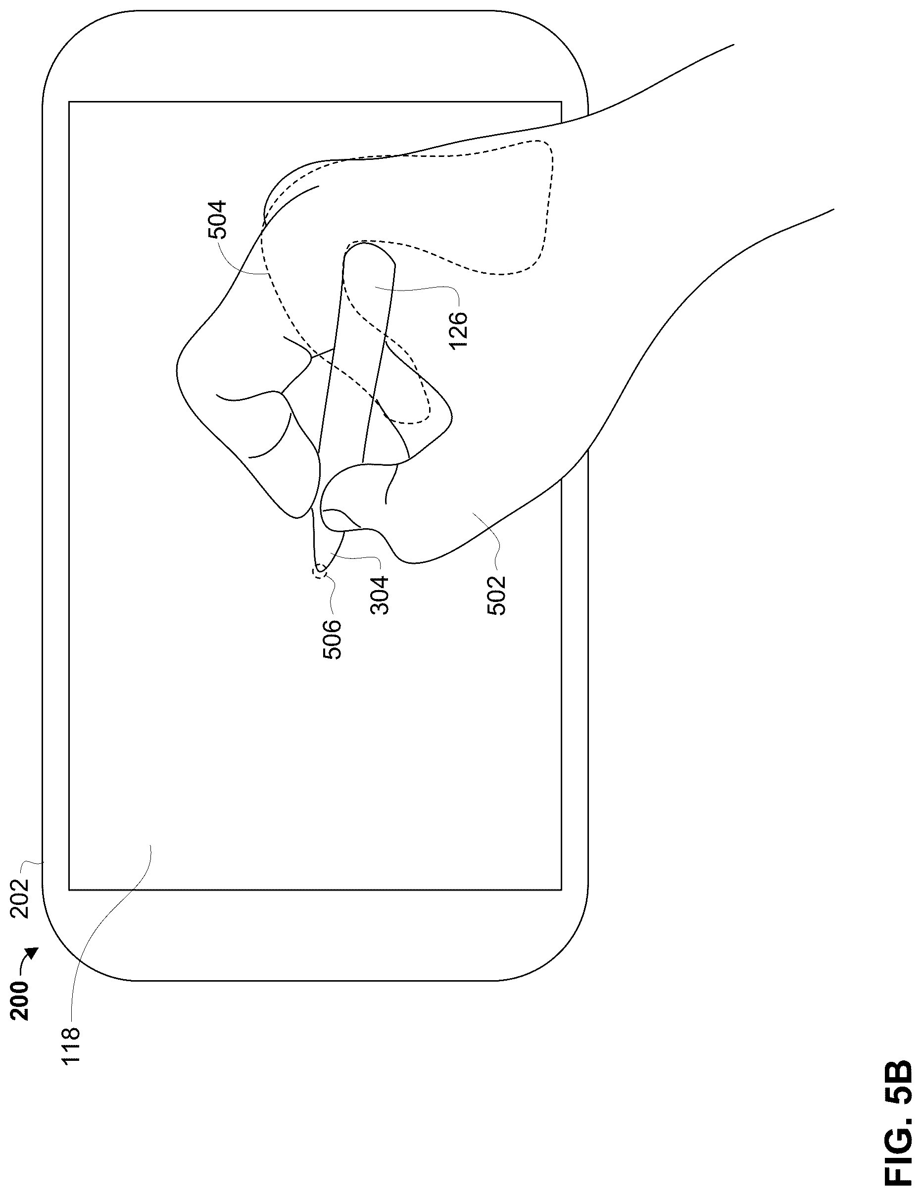 Patent US12307050 Figure 6 – Spurious hand signal rejection during stylus use