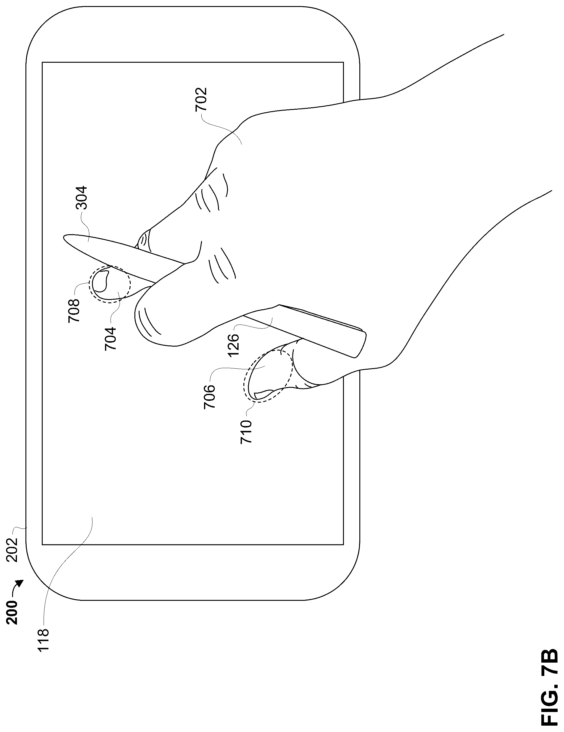 Patent US12307050 Figure 12 – Spurious hand signal rejection during stylus use