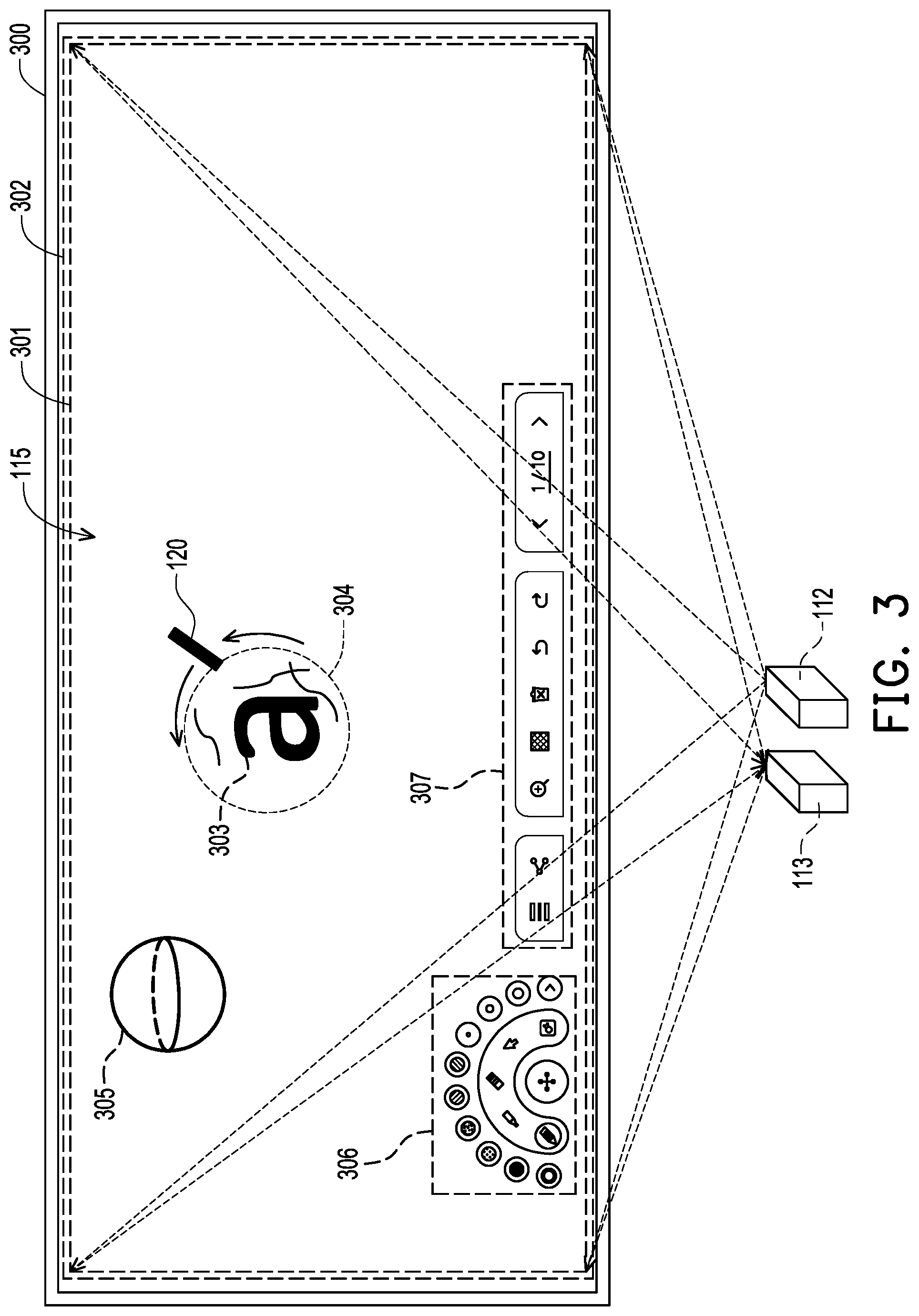 Patent US12307052 Figure 2 – Projection system, interactive projection method and projector