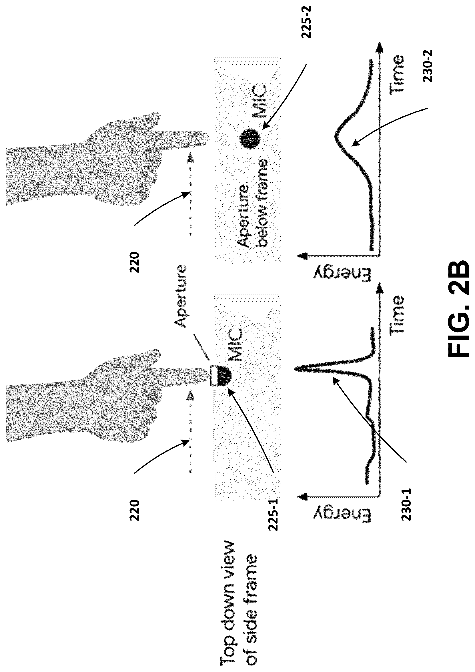 Patent US12307053 Figure 3 – Detecting input gestures using onboard microphones