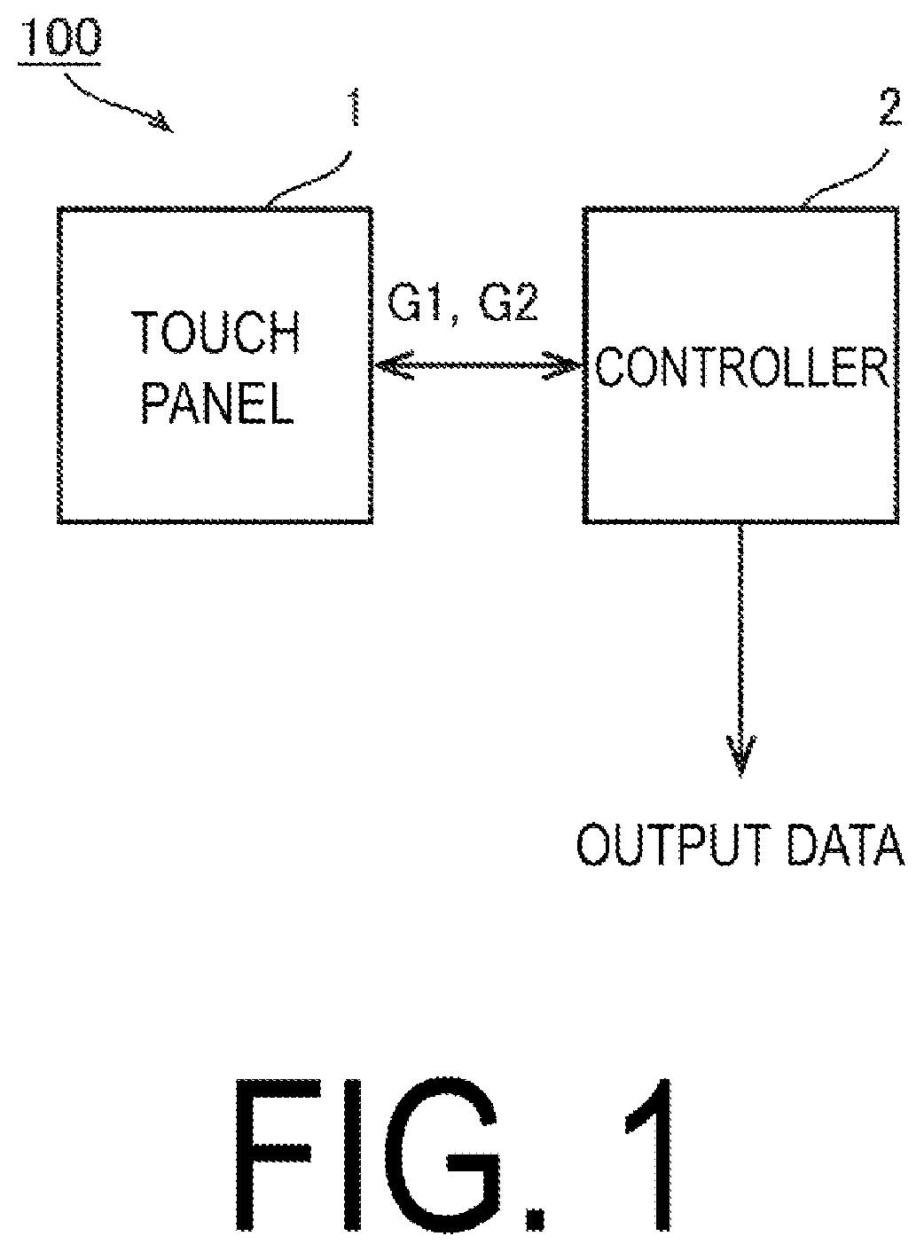 Patent US12307055 Figure 1 – Electrostatic capacitance type touch panel system and method based on environmental temperature and second derivative of a pressing force