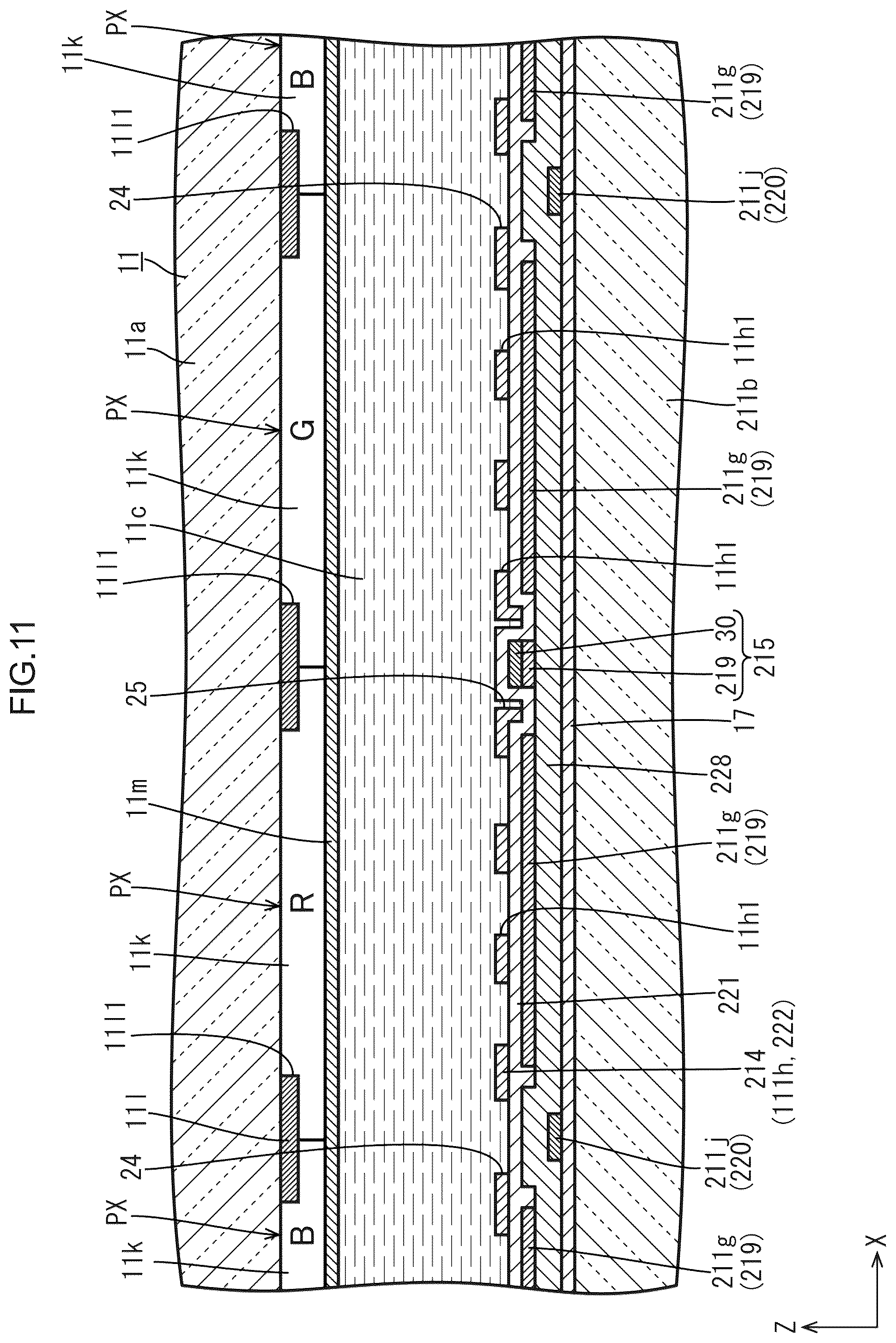 Patent US12307056 Figure 11 – Display device