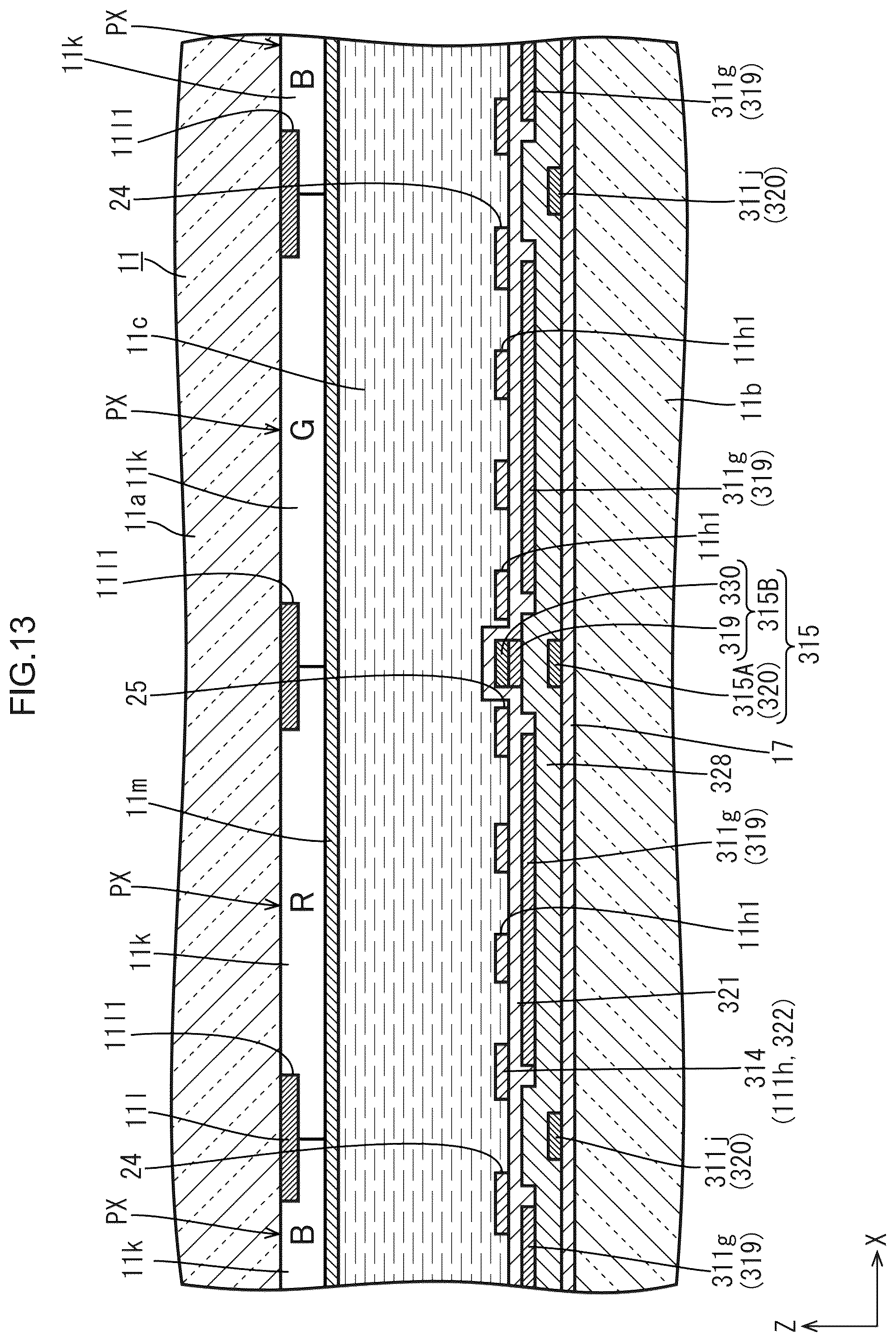 Patent US12307056 Figure 13 – Display device