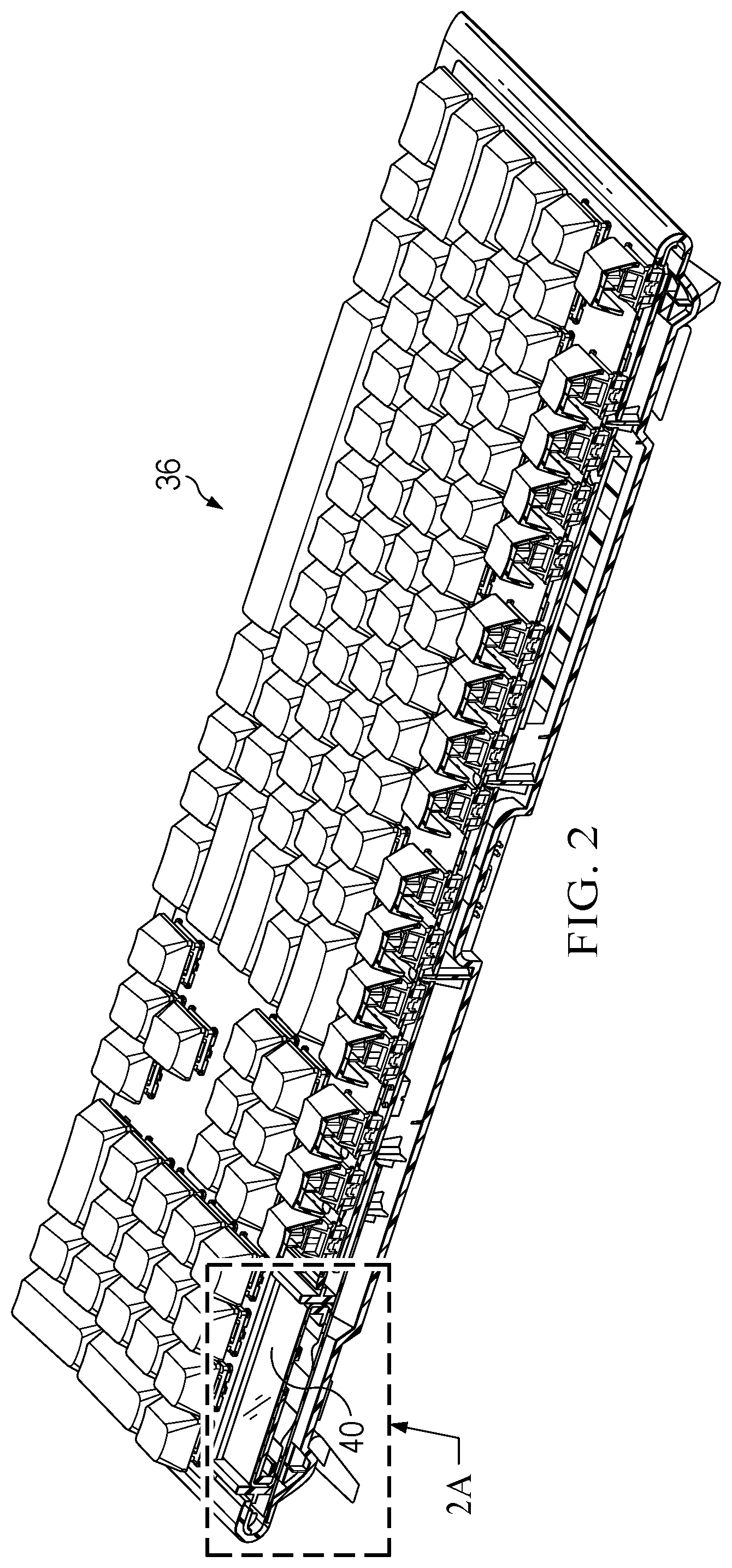 Patent US12307057 Figure 2 – Information handling system keyboard with four dimensional control pad