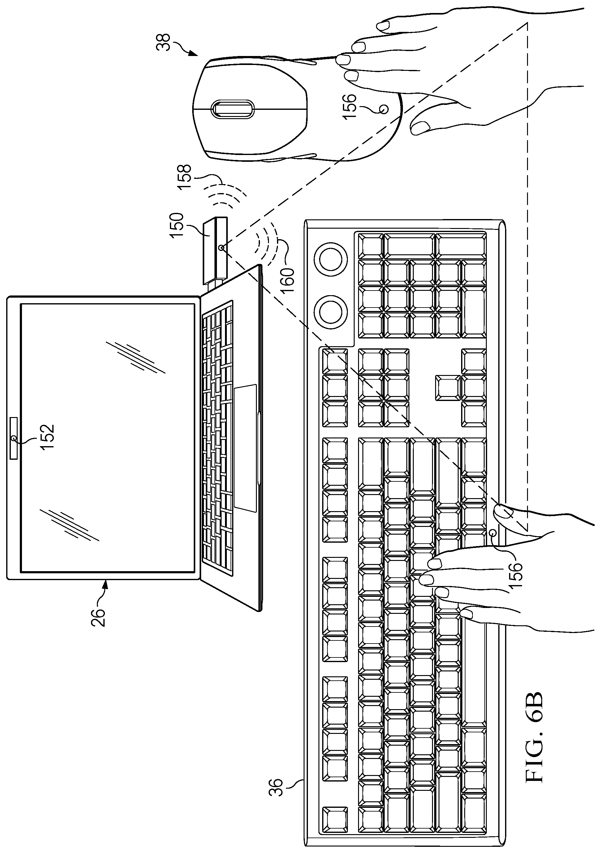 Patent US12307057 Figure 12 – Information handling system keyboard with four dimensional control pad