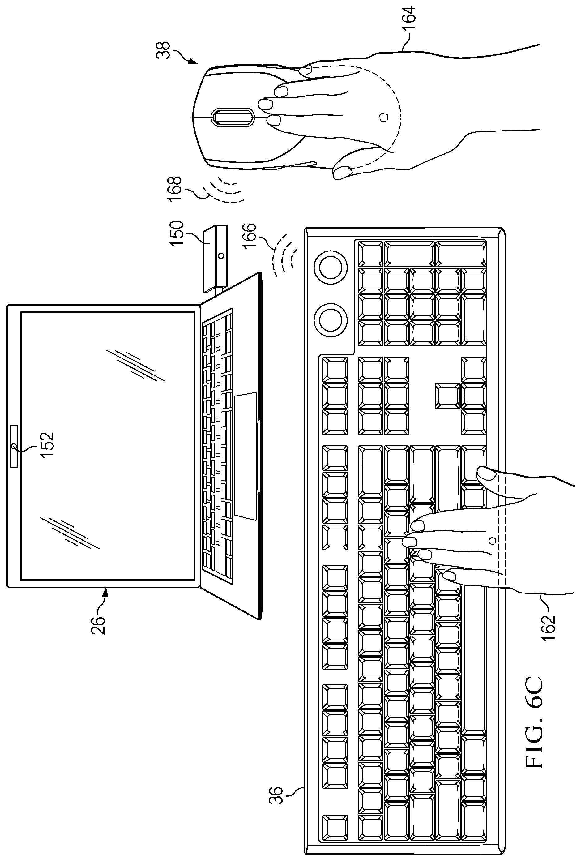 Patent US12307057 Figure 13 – Information handling system keyboard with four dimensional control pad