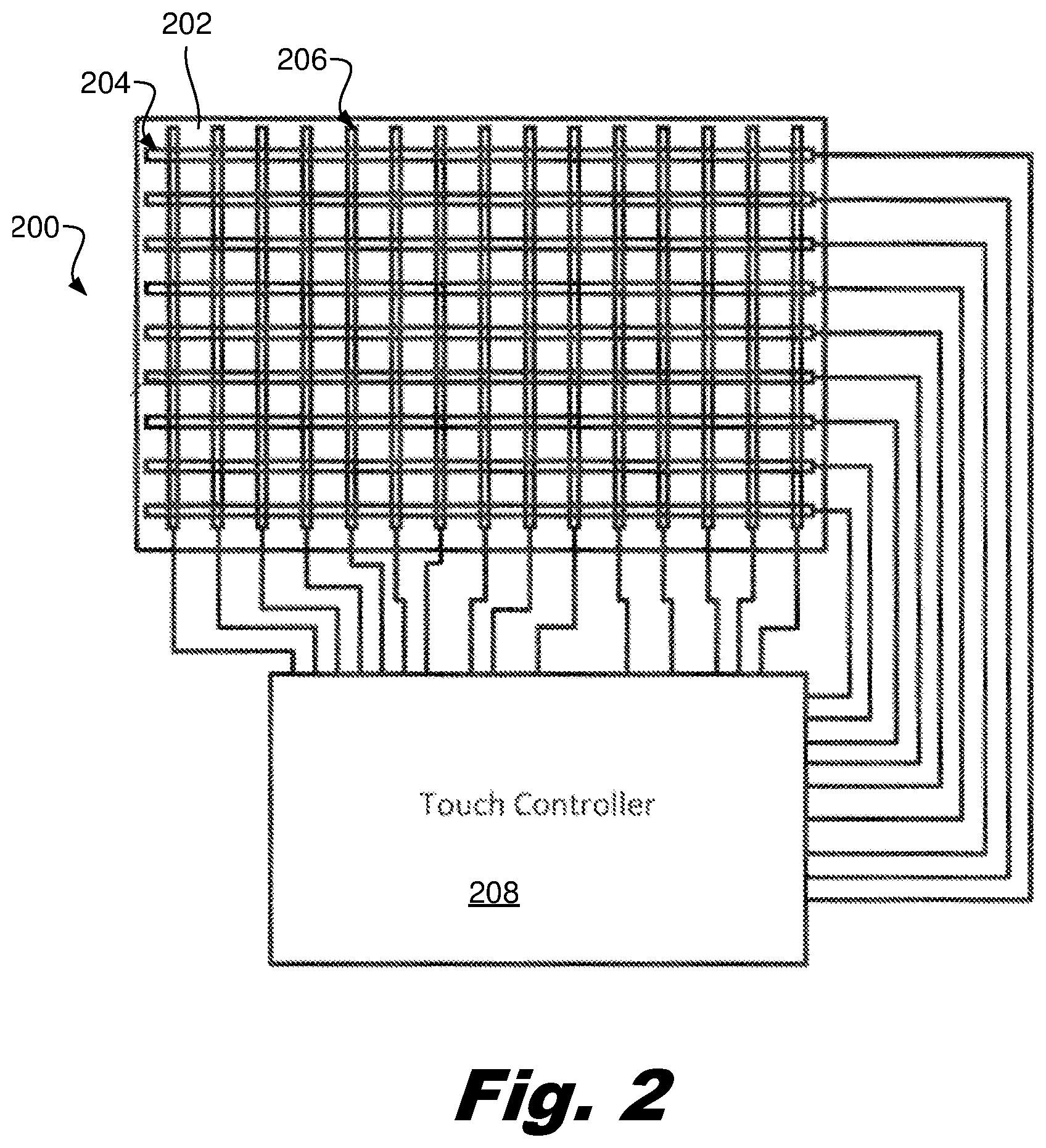 Patent US12307060 Figure 2 – Pressure sensing in a capacitance module