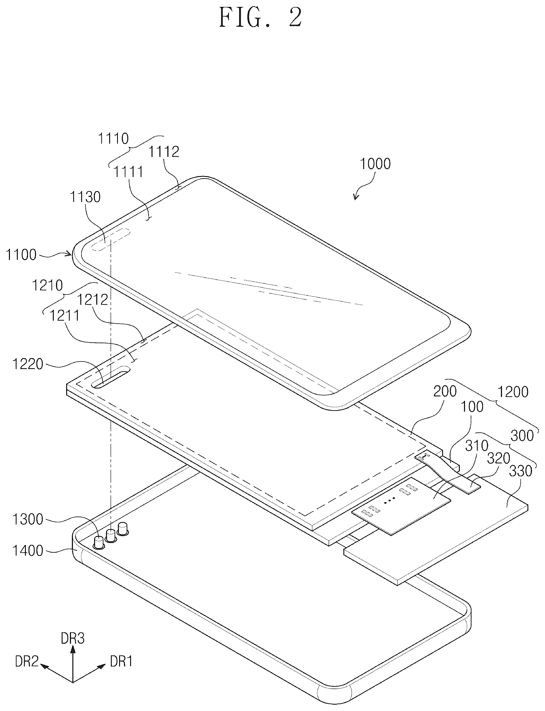 Patent US12307061 Figure 2 – Electronic apparatus
