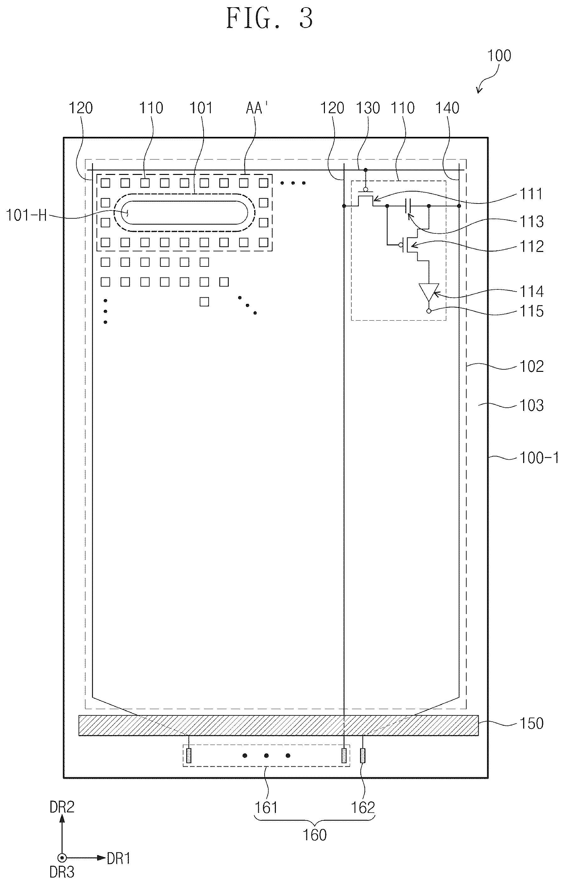 Patent US12307061 Figure 3 – Electronic apparatus