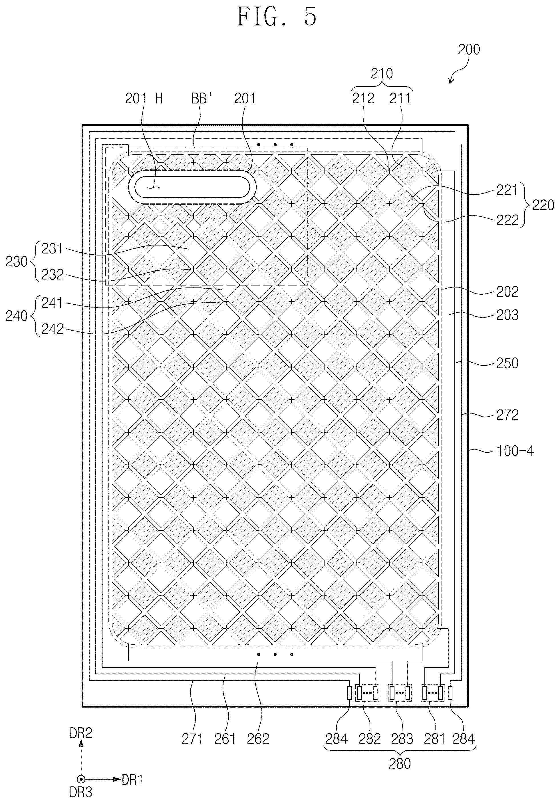Patent US12307061 Figure 5 – Electronic apparatus