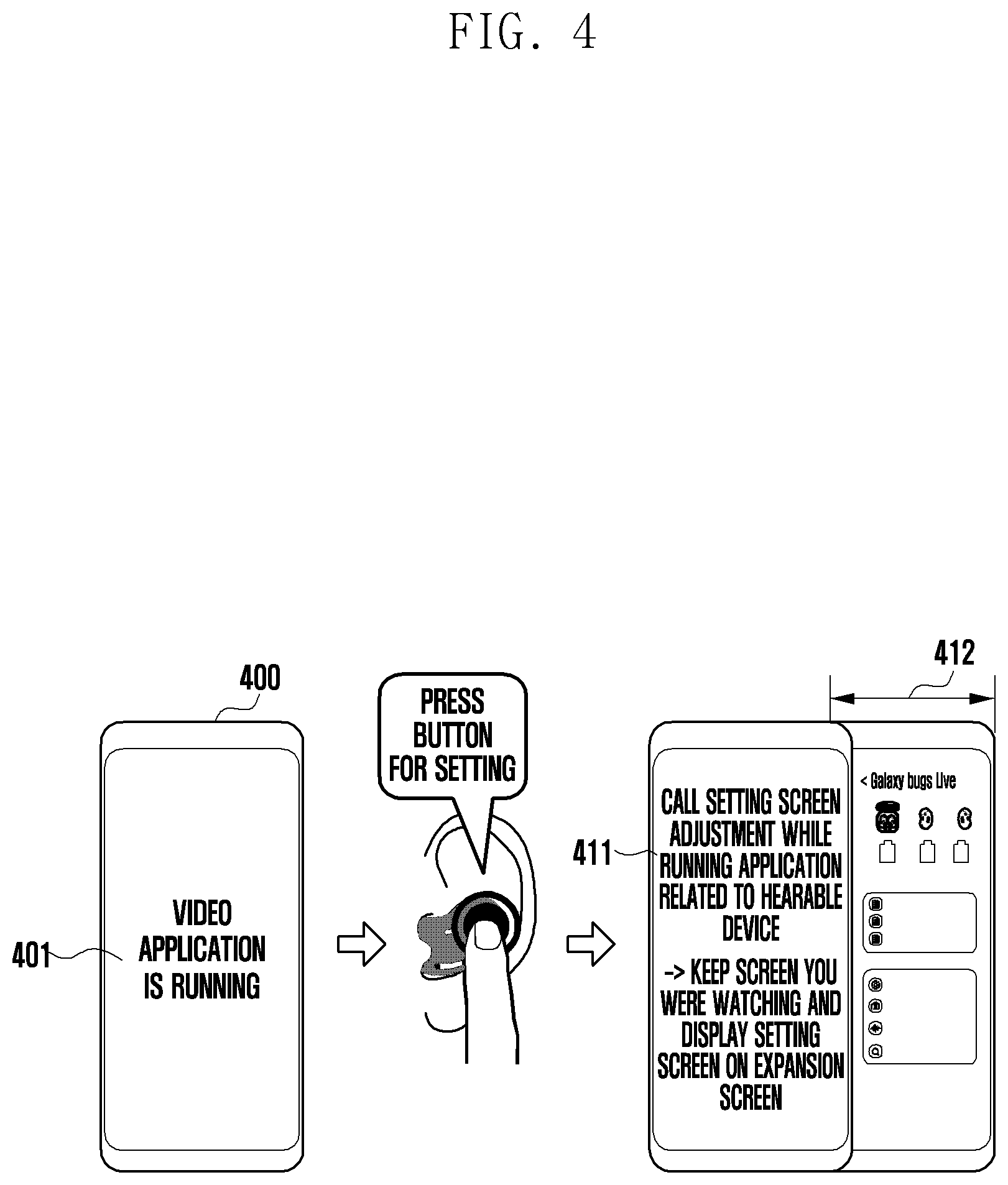 Patent US12307064 Figure 7 – Electronic device comprising expandable display, and method for providing content of electronic device